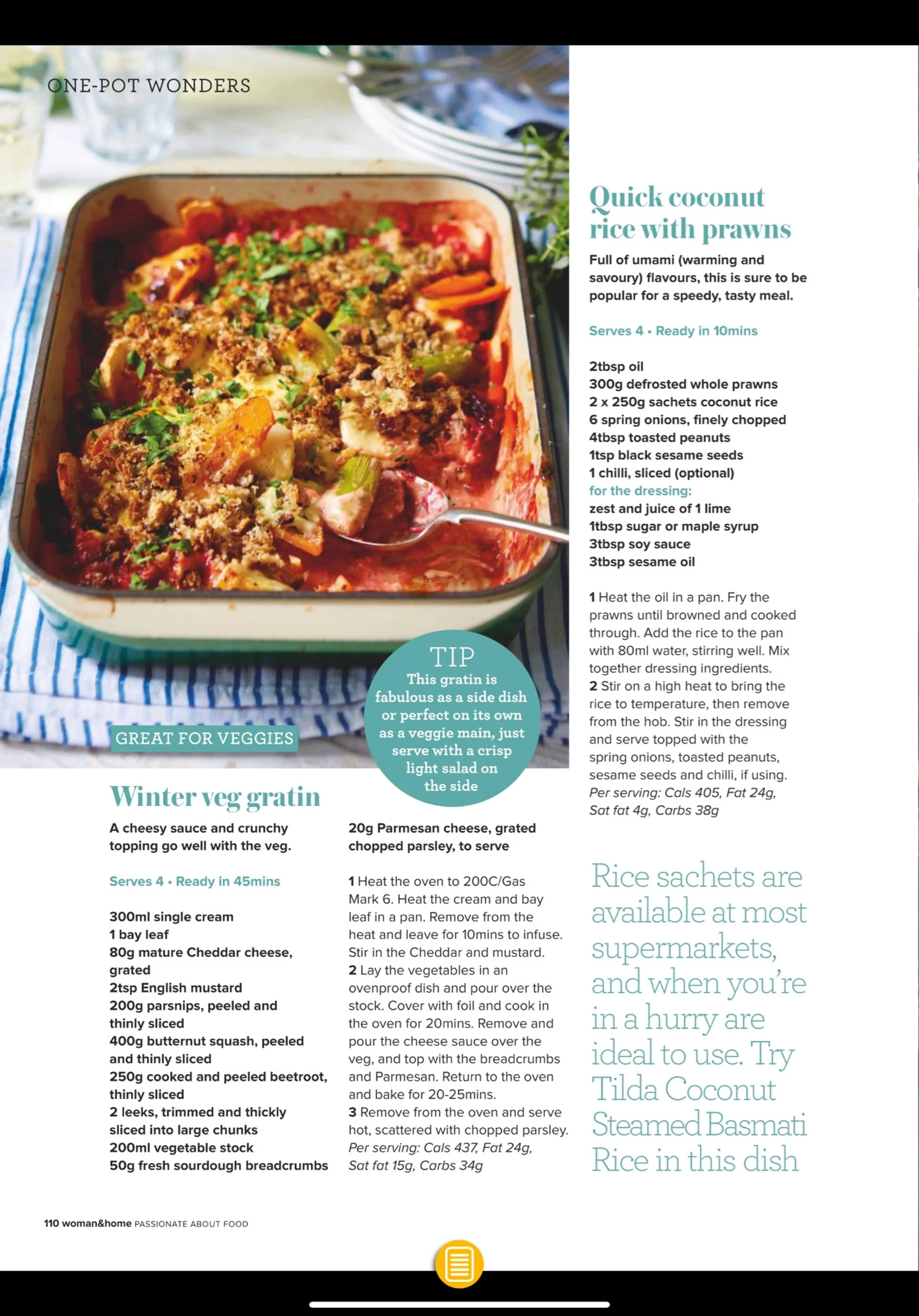 Winter veg gratin