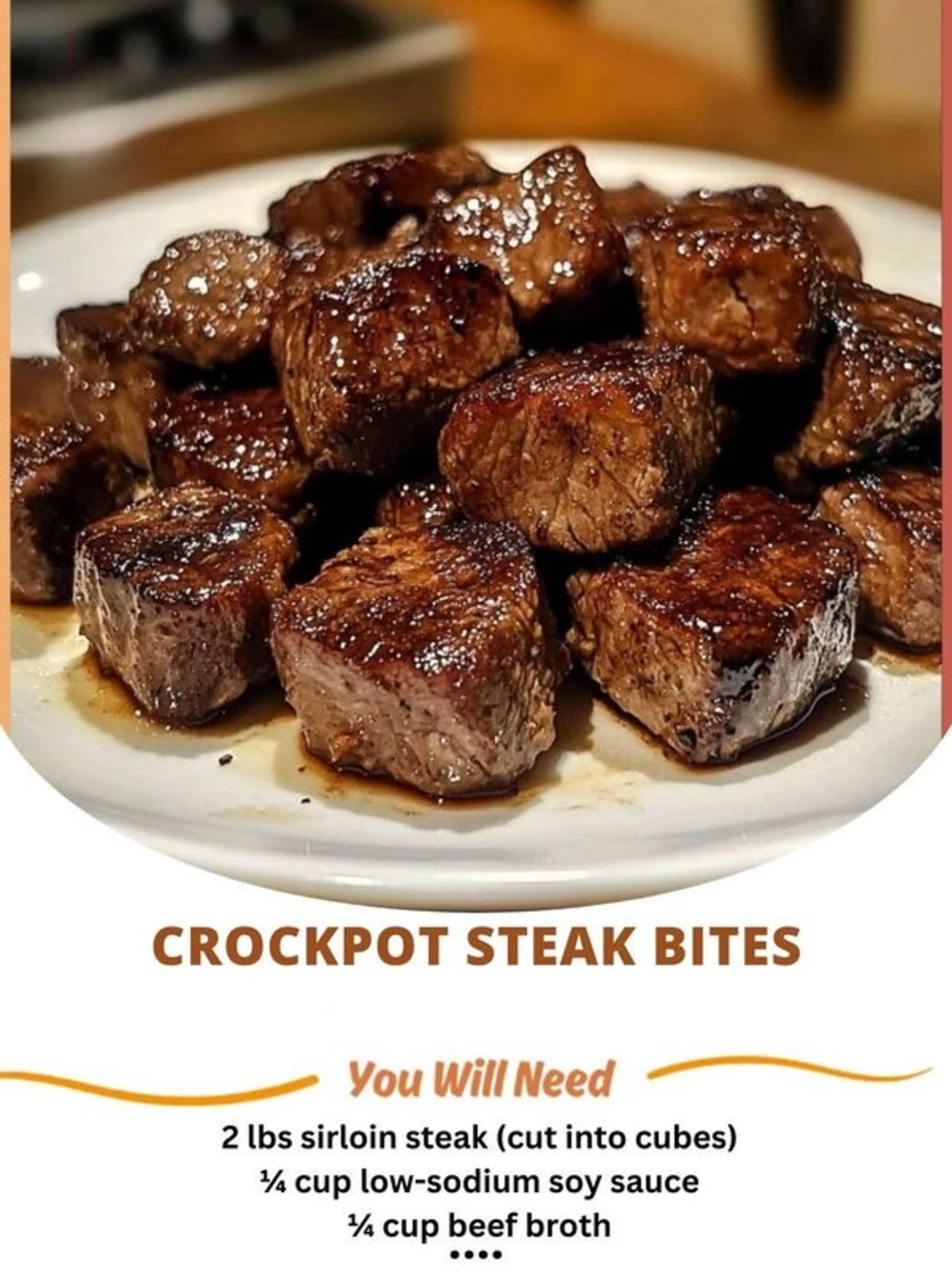 Crockpot Steak Bites – Tender, Flavorful, and Melt-in-your-m