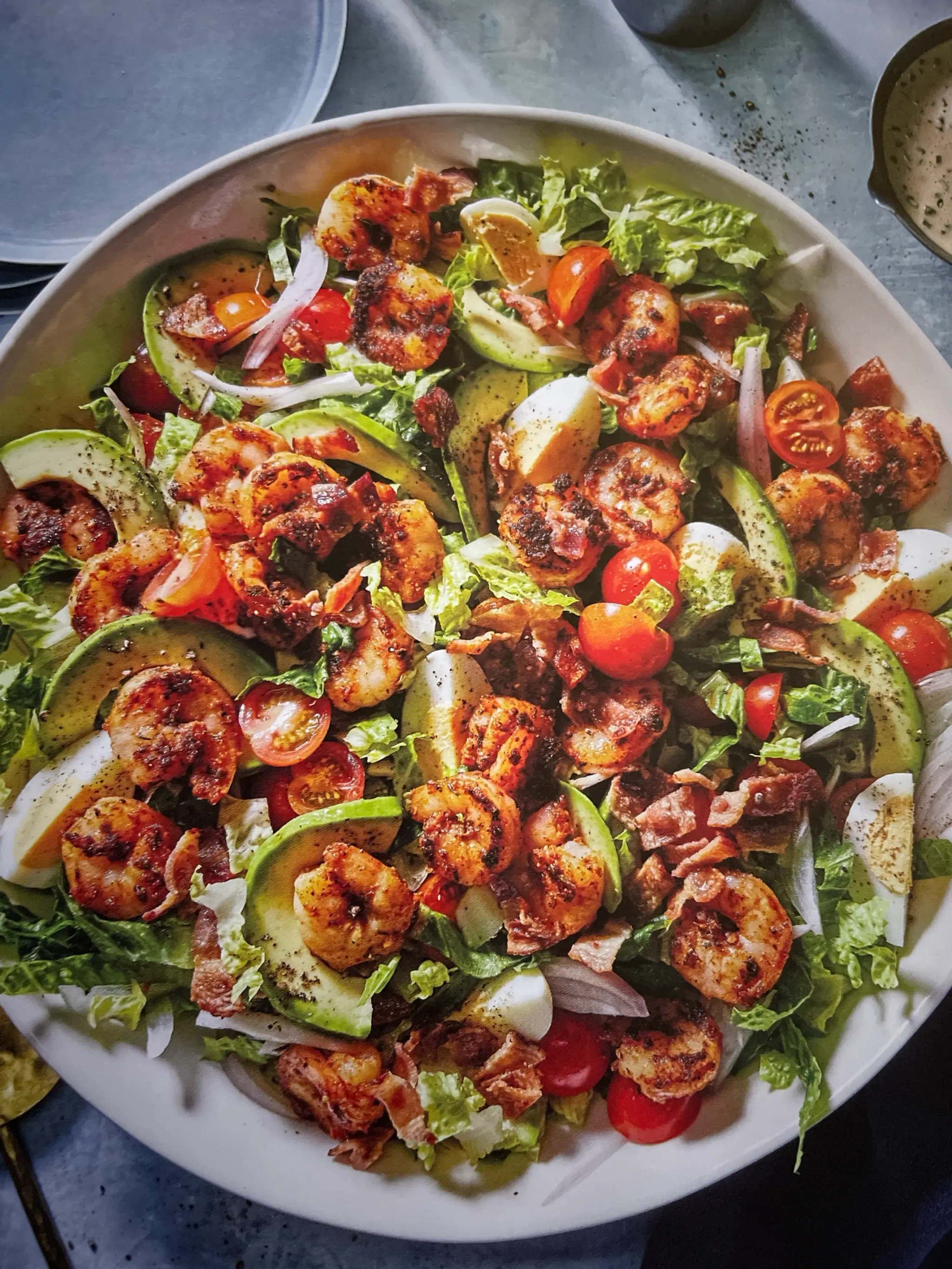 Cajun Cobb With Shrimp