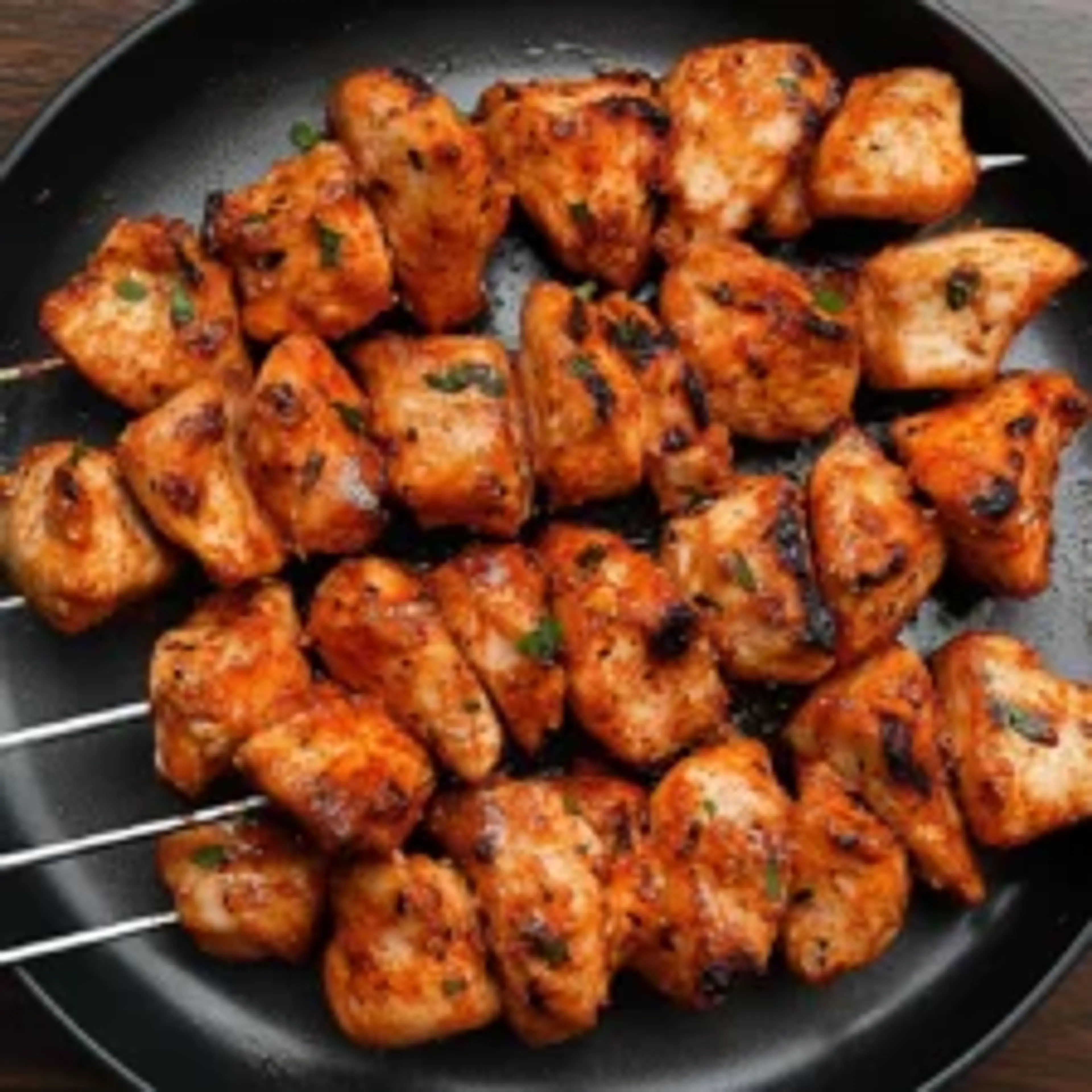 Authentic Lebanese Chicken Tawook Skewers – Juicy, Smoky & P