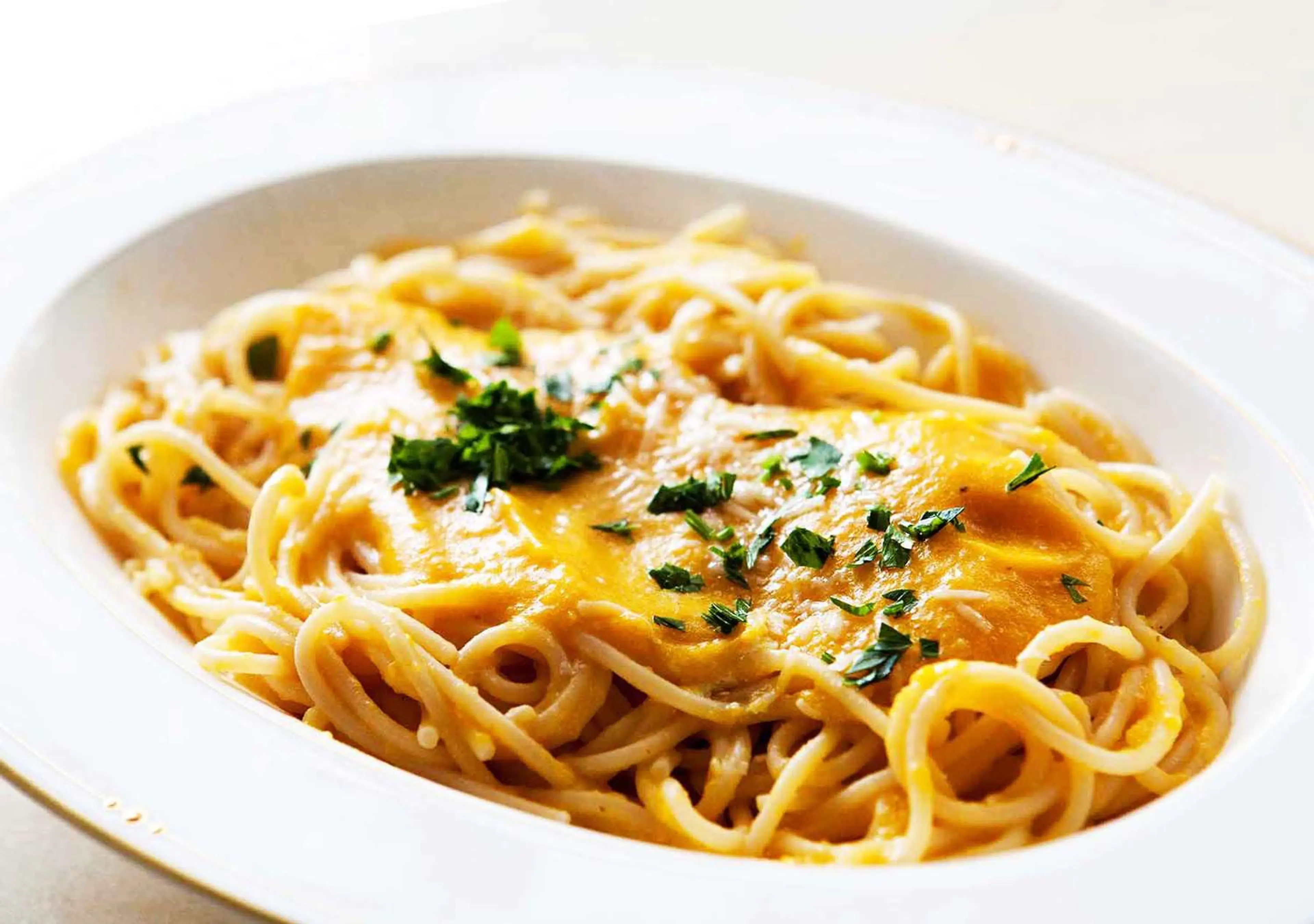 Pasta With Butternut Squash Parmesan Sauce