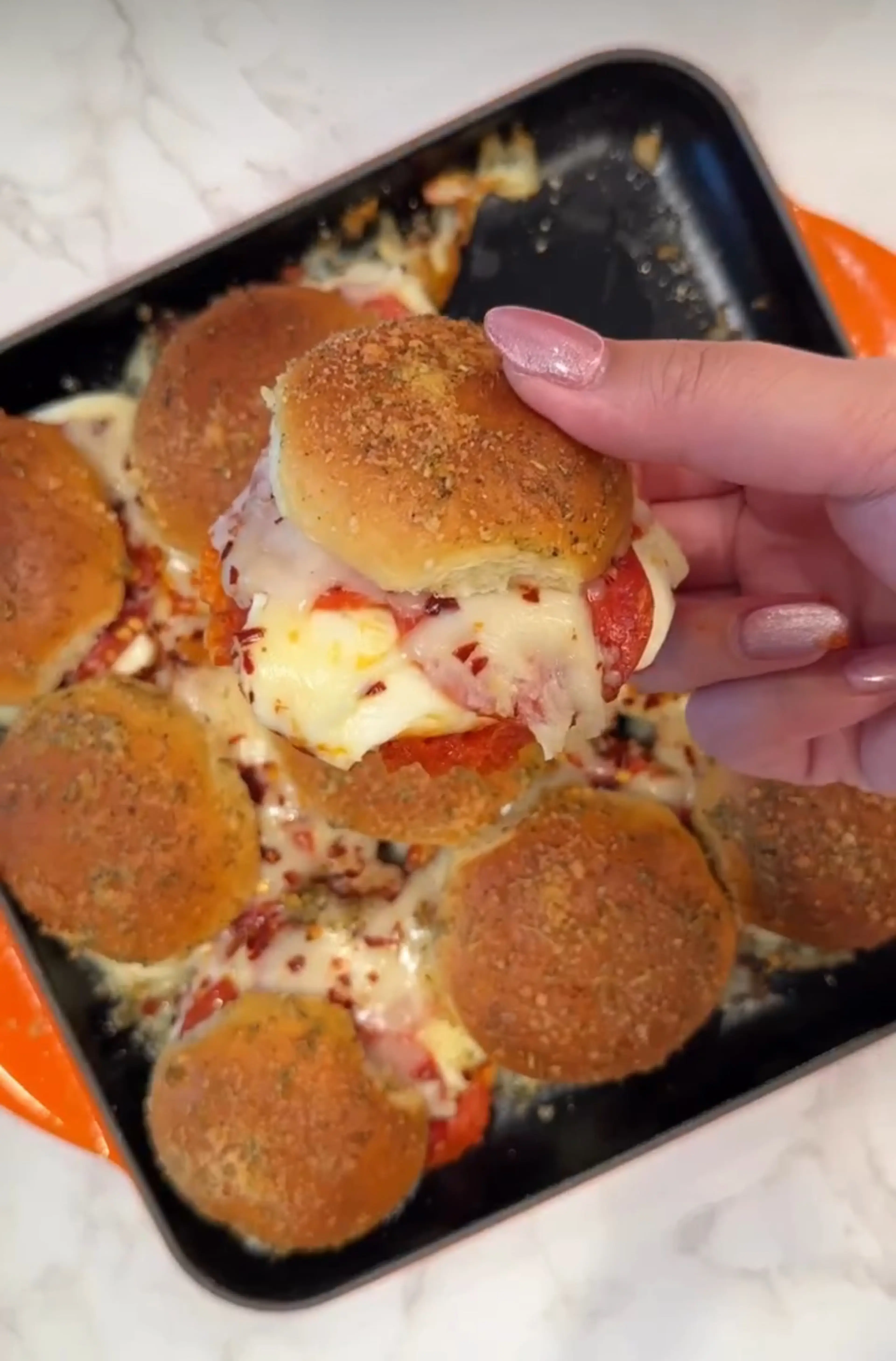 Pepperoni Pizza Sliders