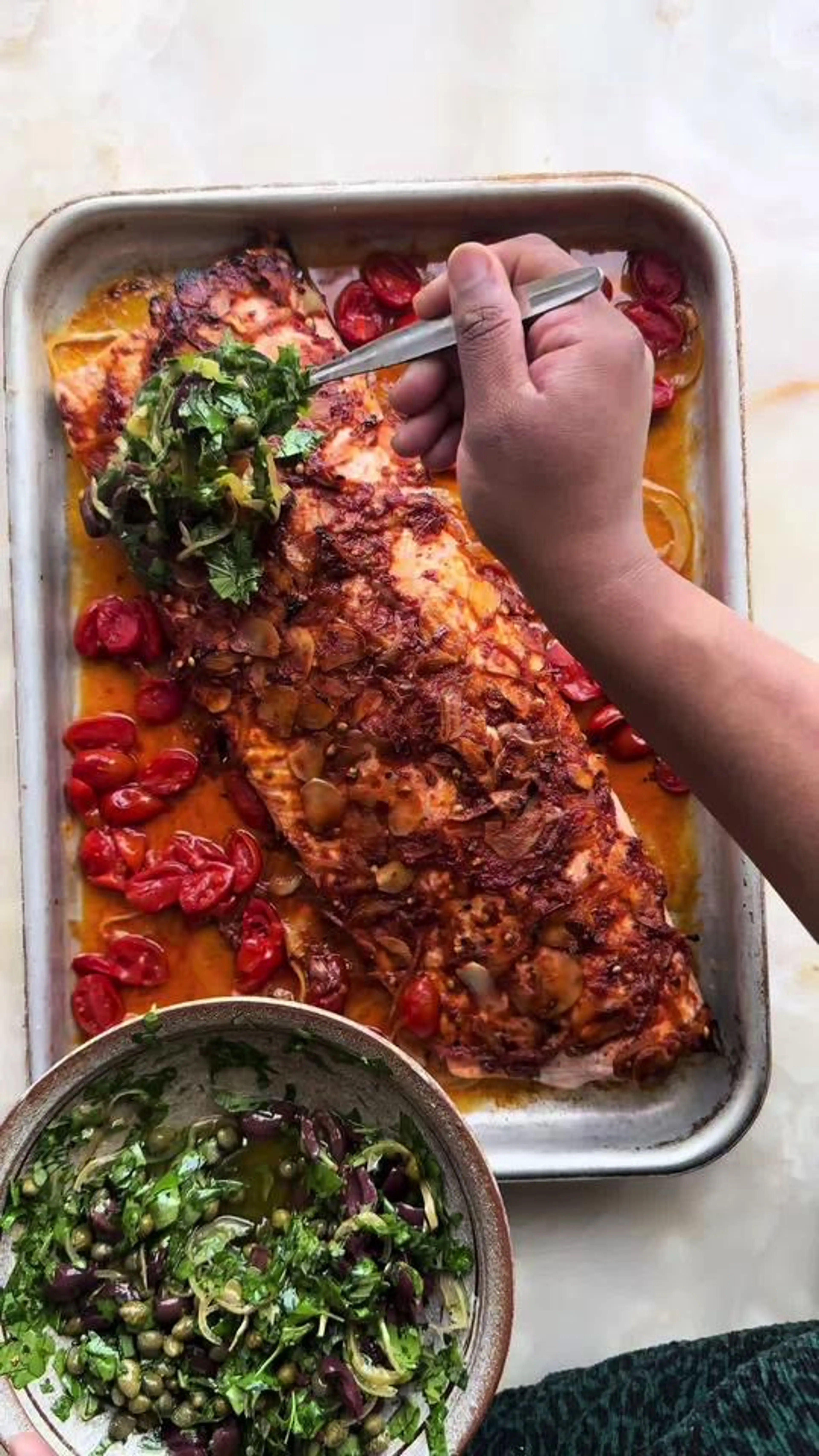 Puttanesca Salmon