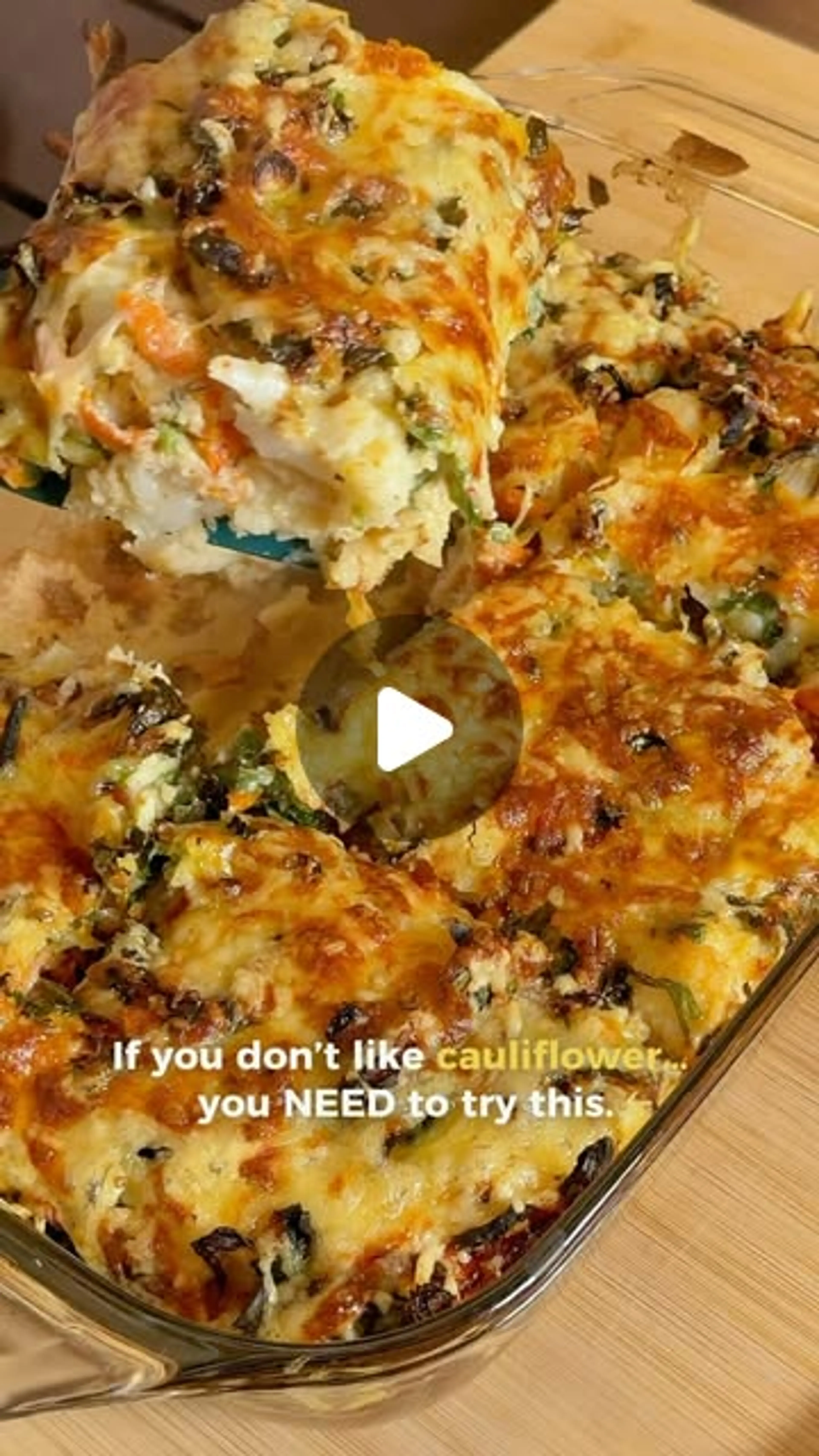 Cheesy, Herby Cauliflower Bake