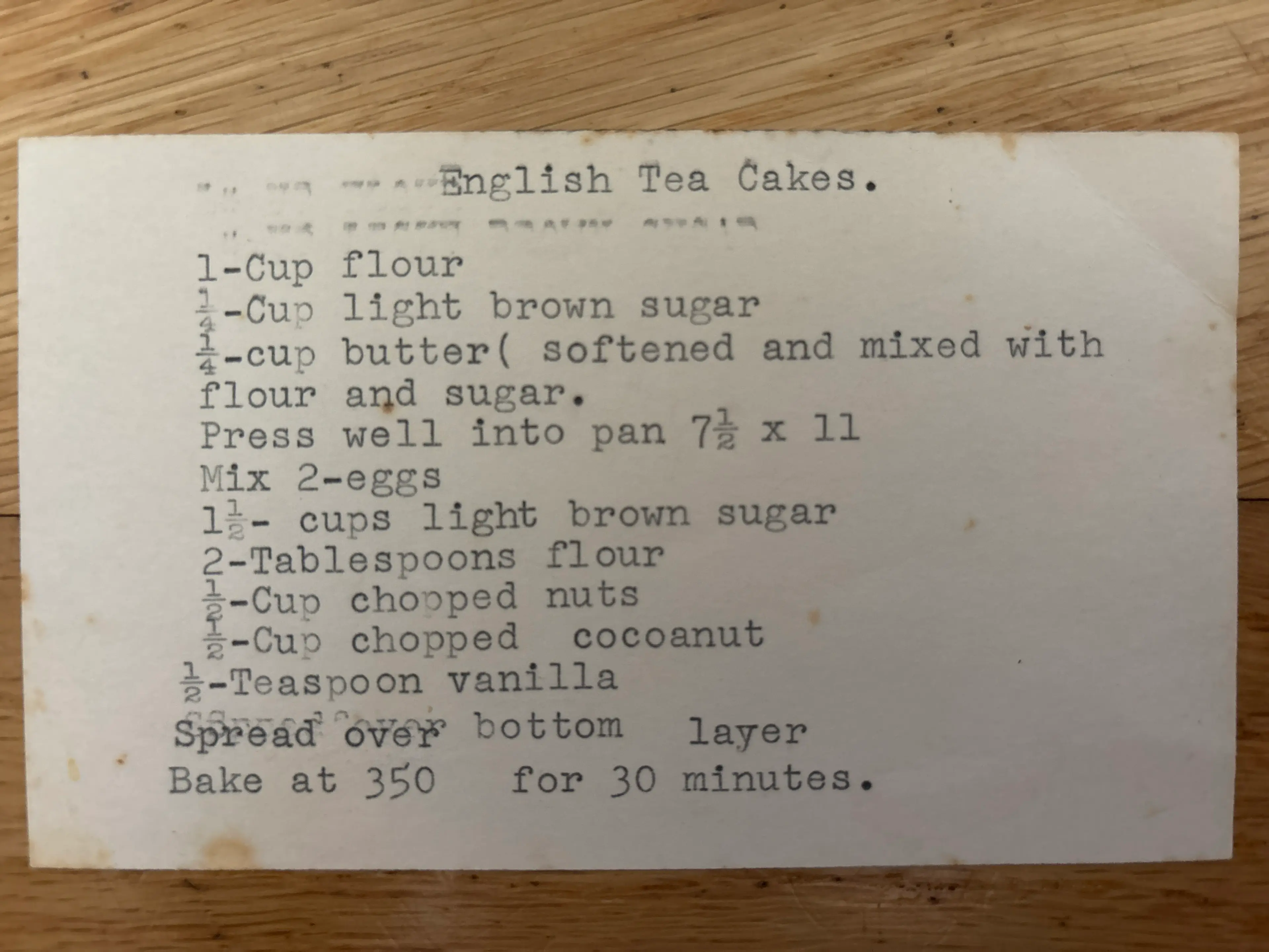 English Tea Cakes