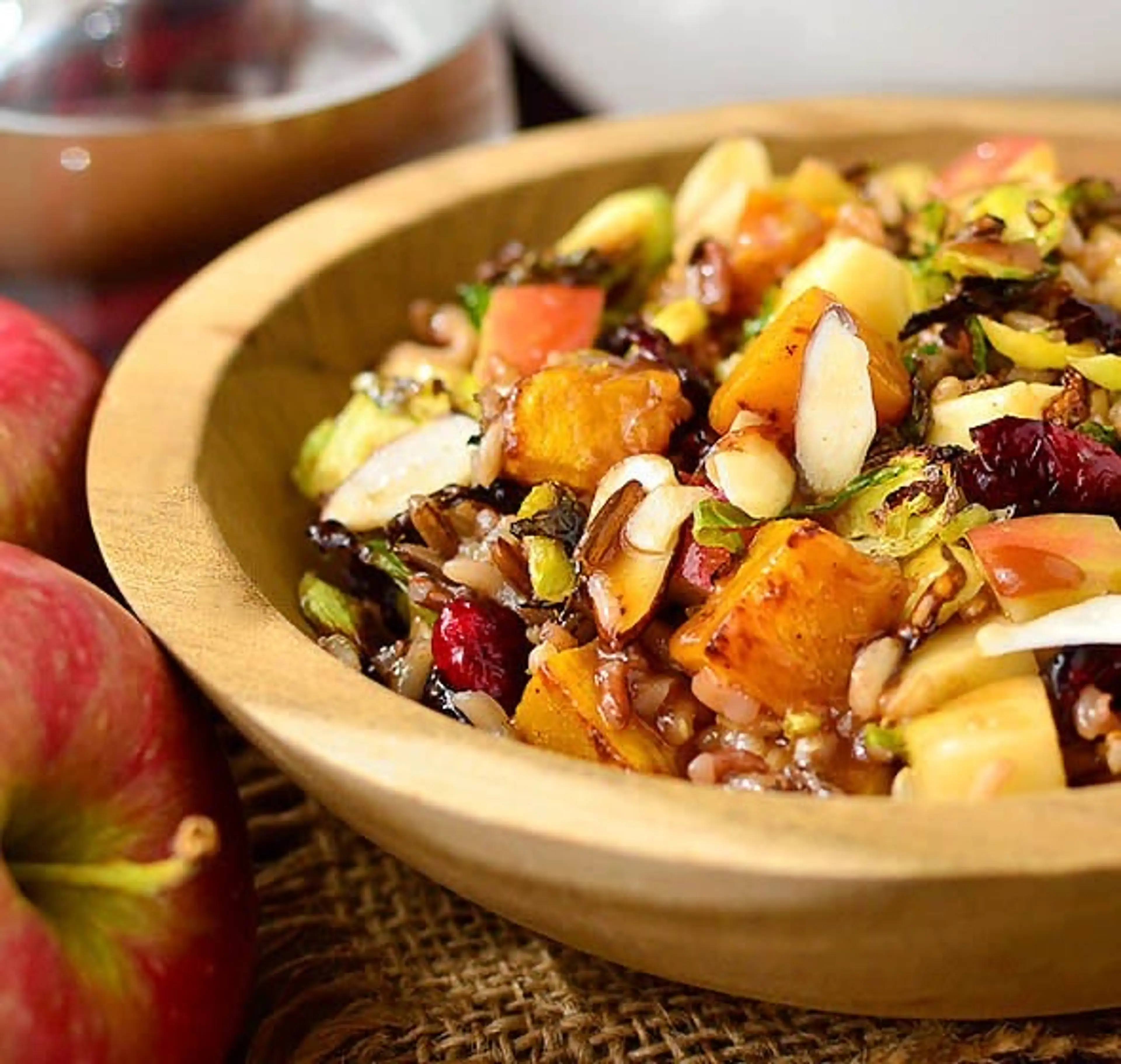 Wild Rice Harvest Bowls with Fig Balsamic Vinaigrette