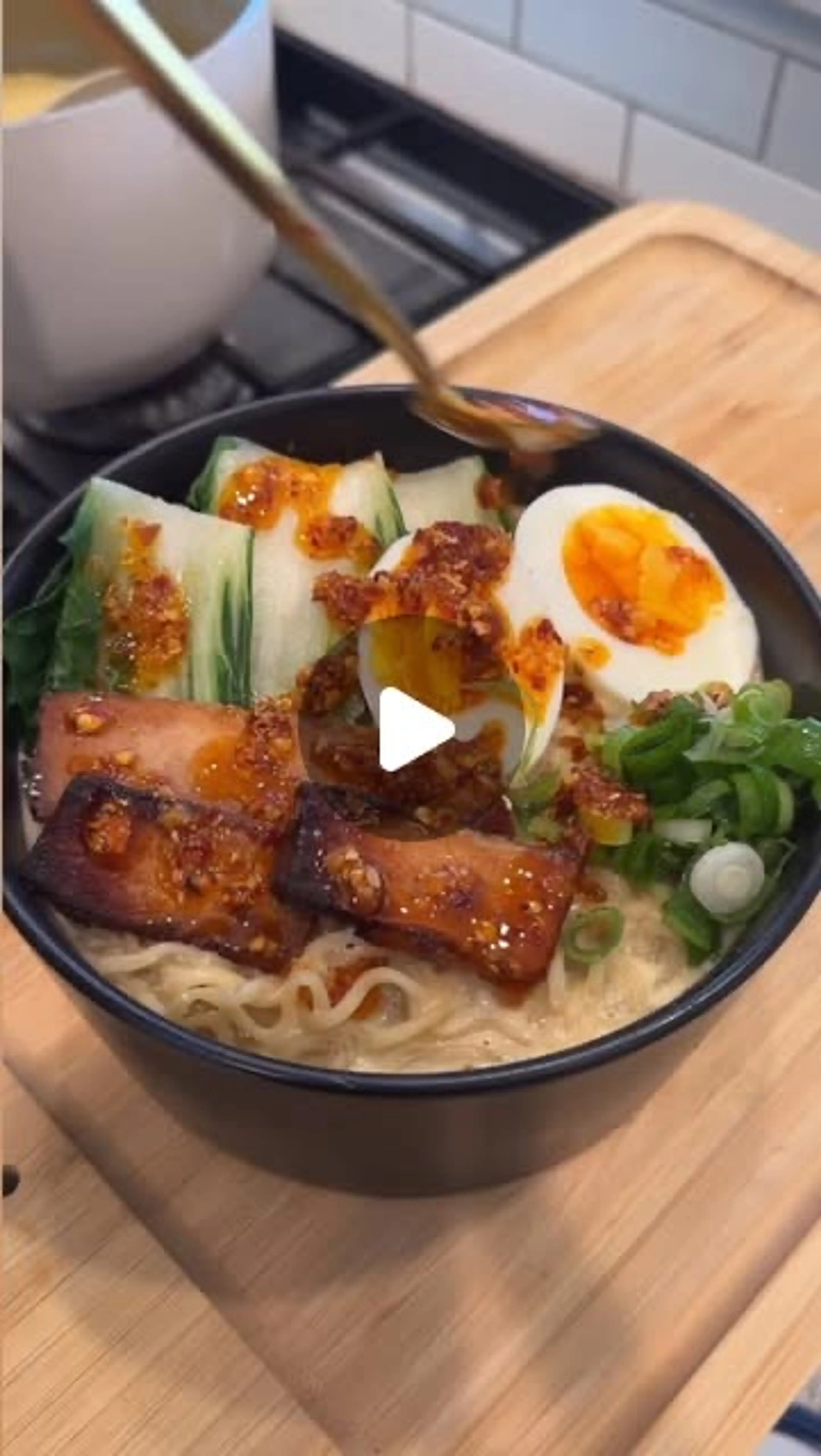 Low Carb Creamy Ramen (over 100g Protein)