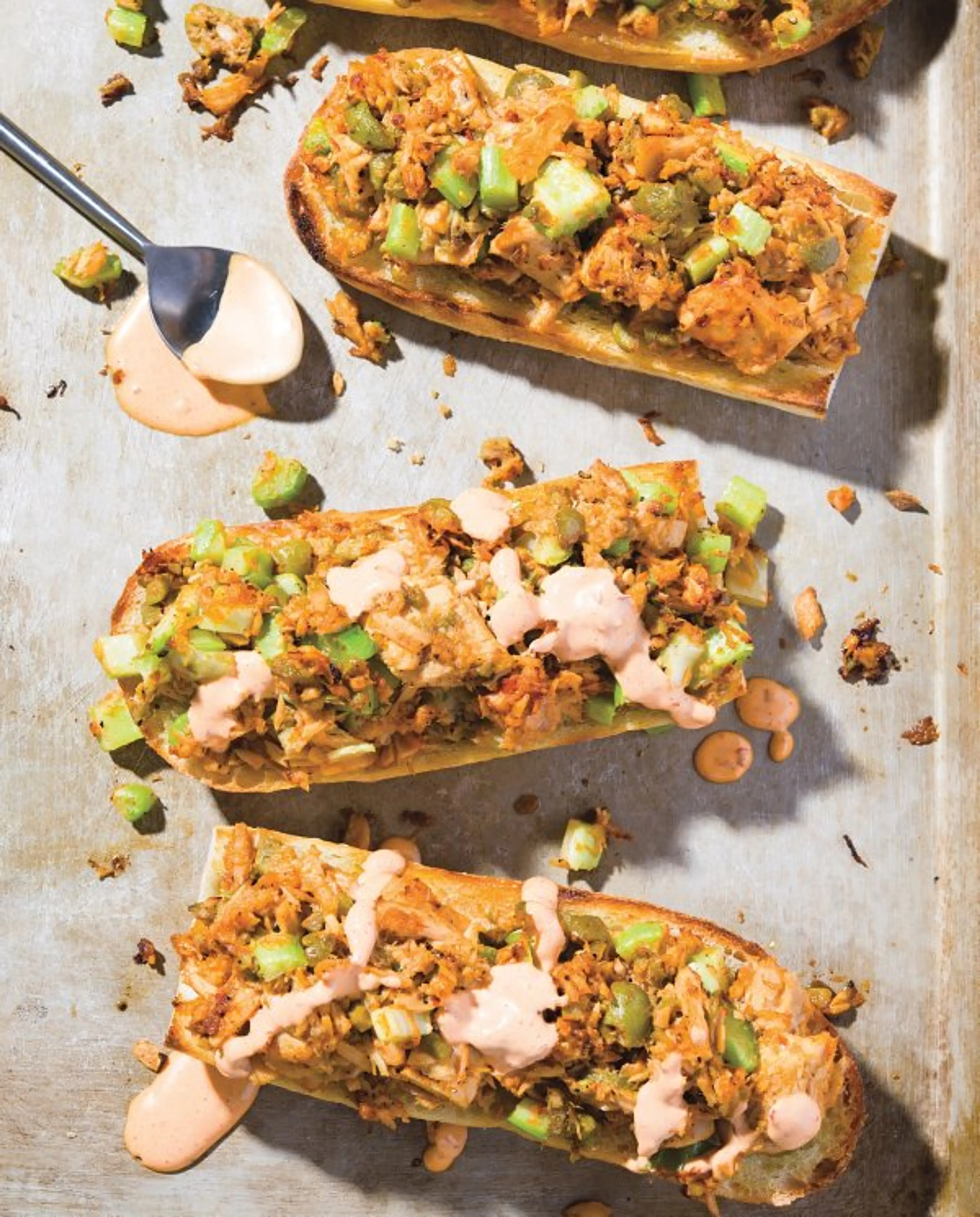 Harissa-Spiced Tuna Tartines