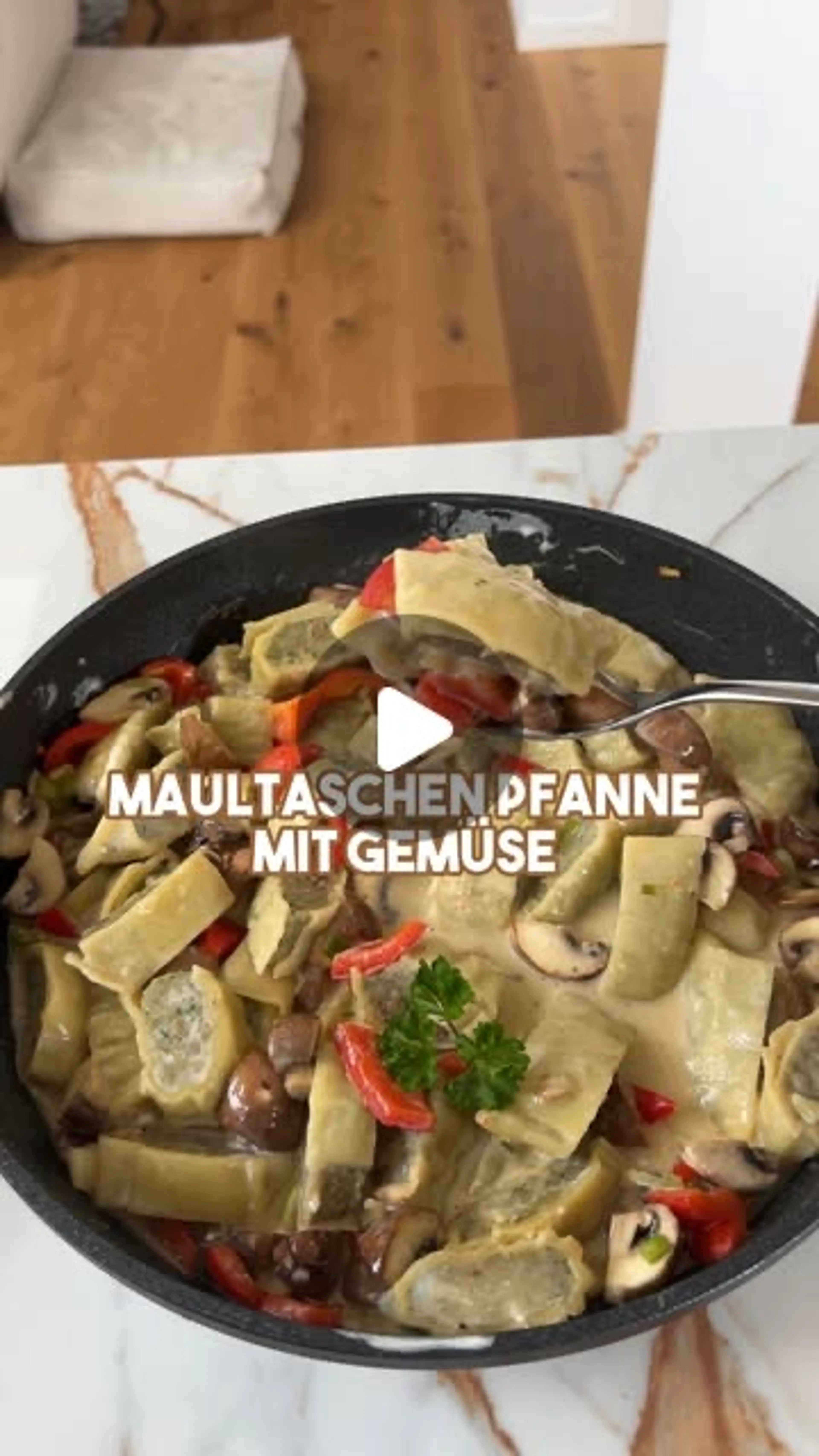 Maultasche Pfanne Mit Gemüse