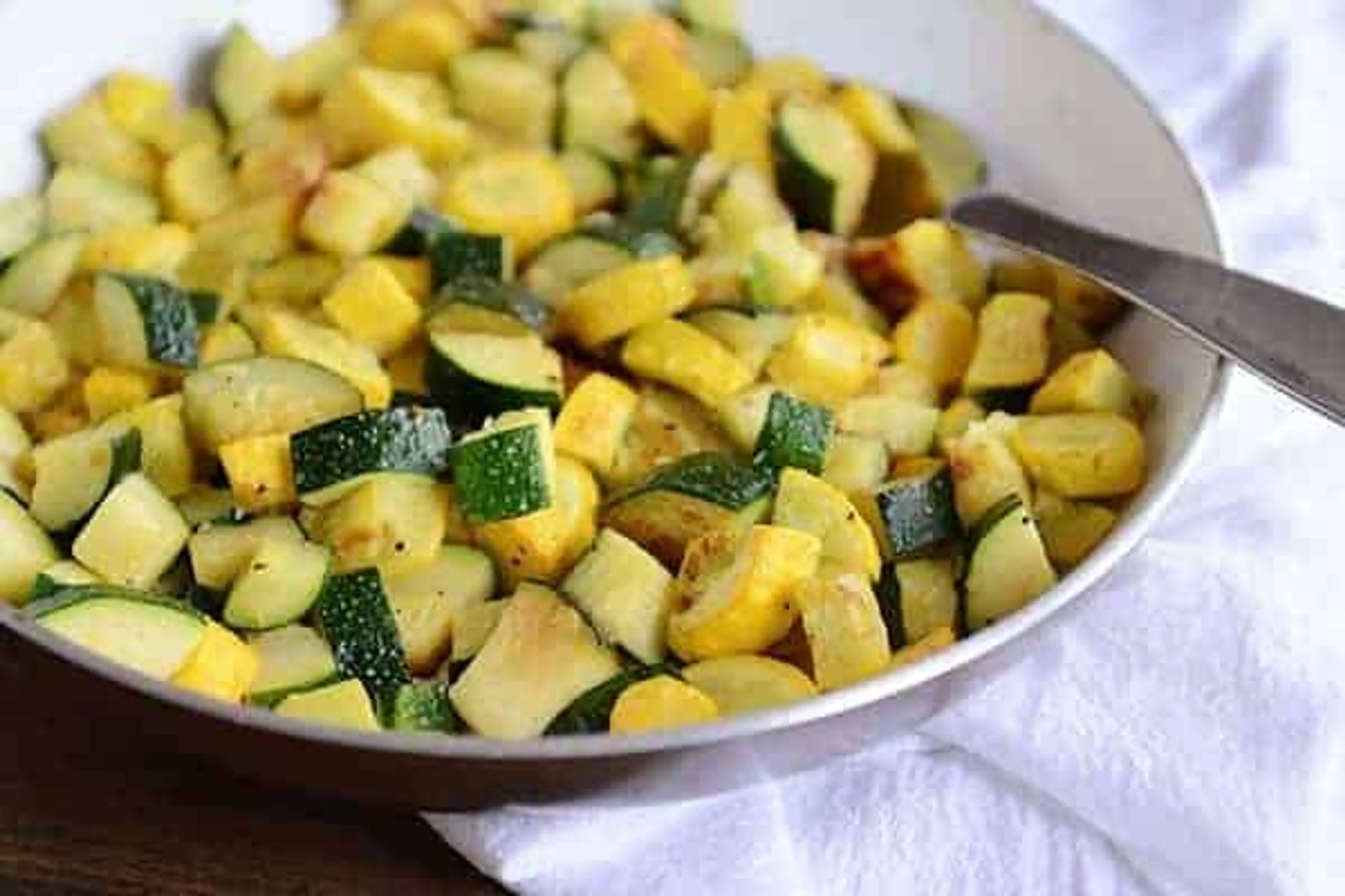 Simple Skillet Zucchini and Yellow Squash