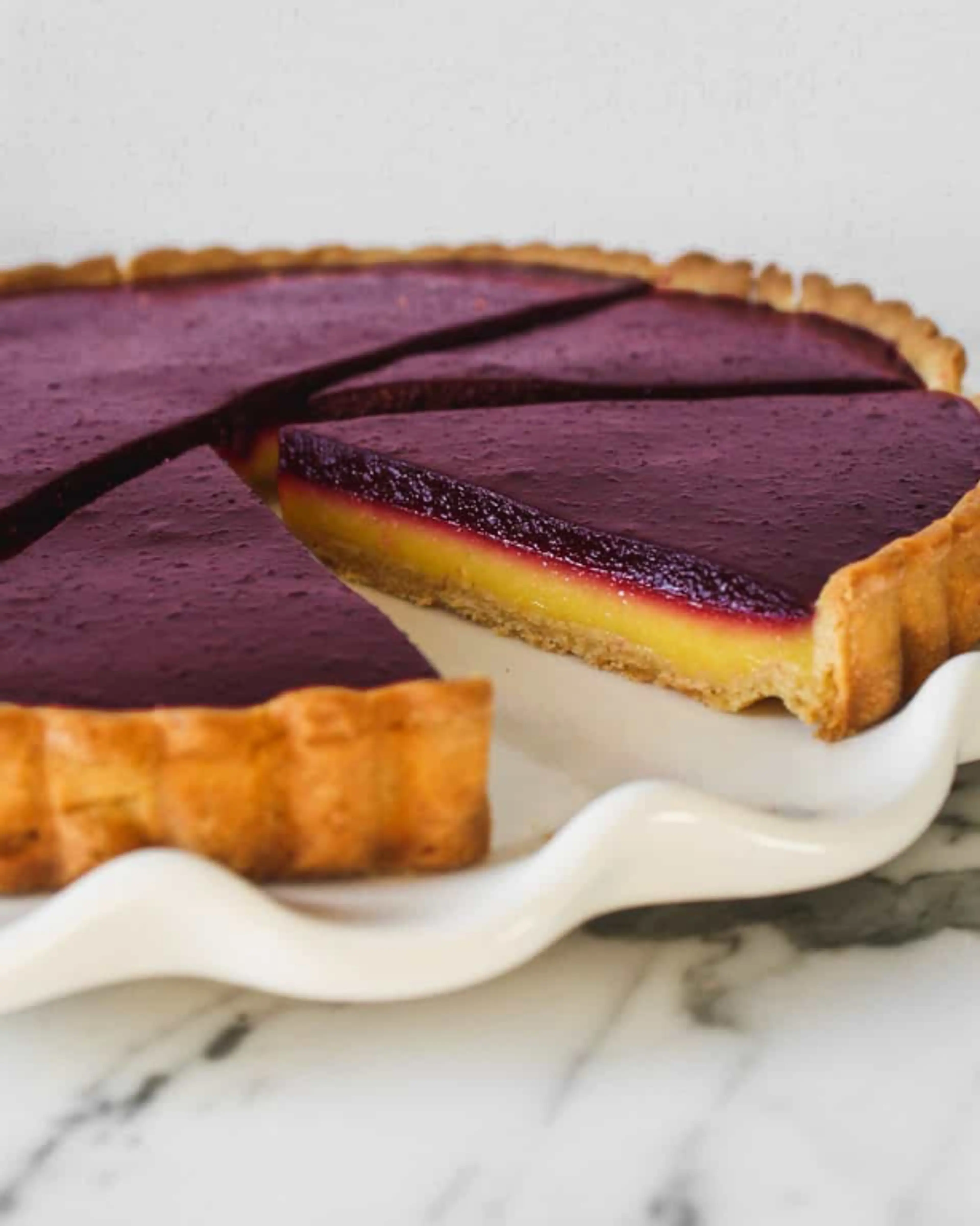Blueberry–Lemon Curd Tart
