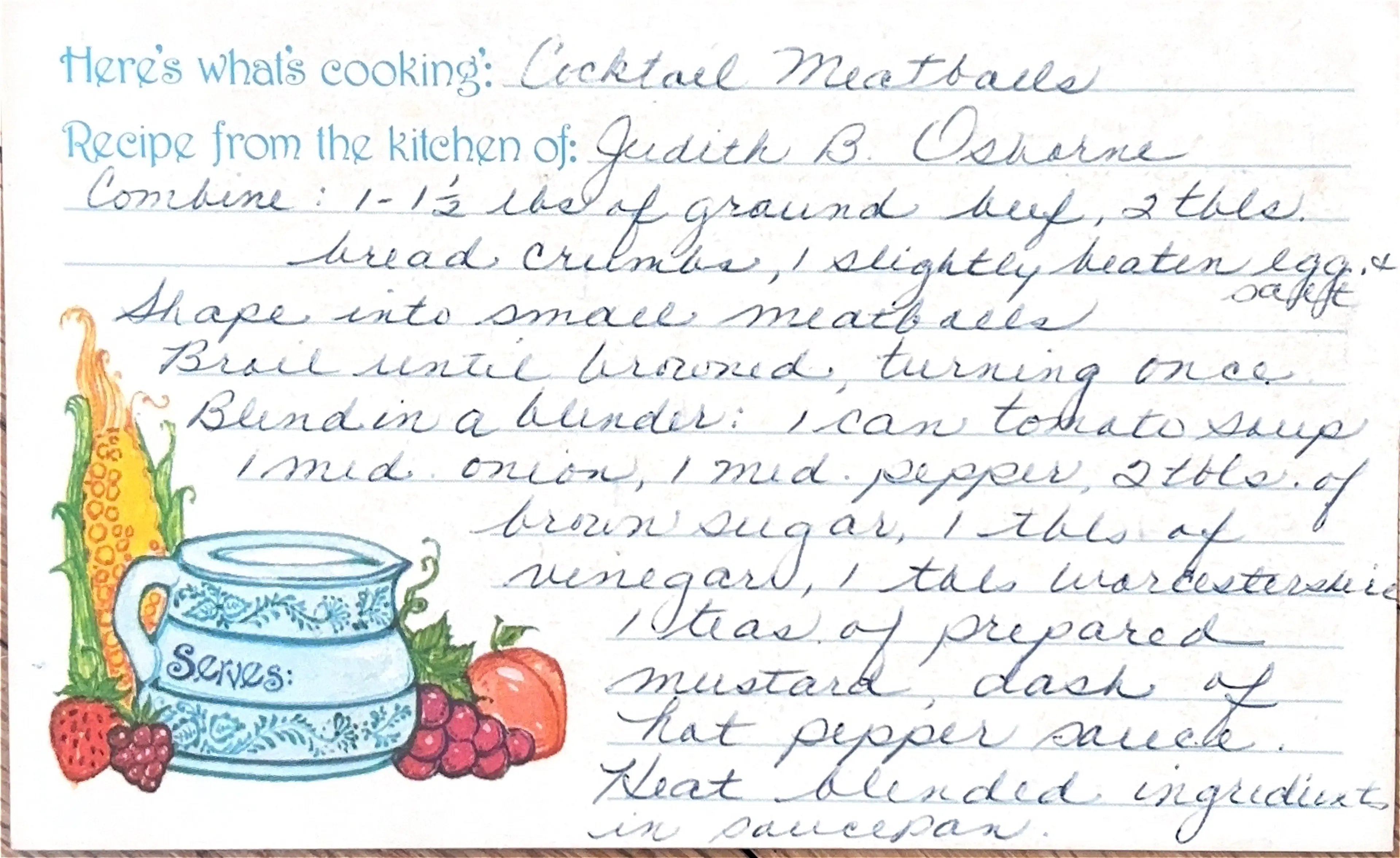 Cocktail Meatballs