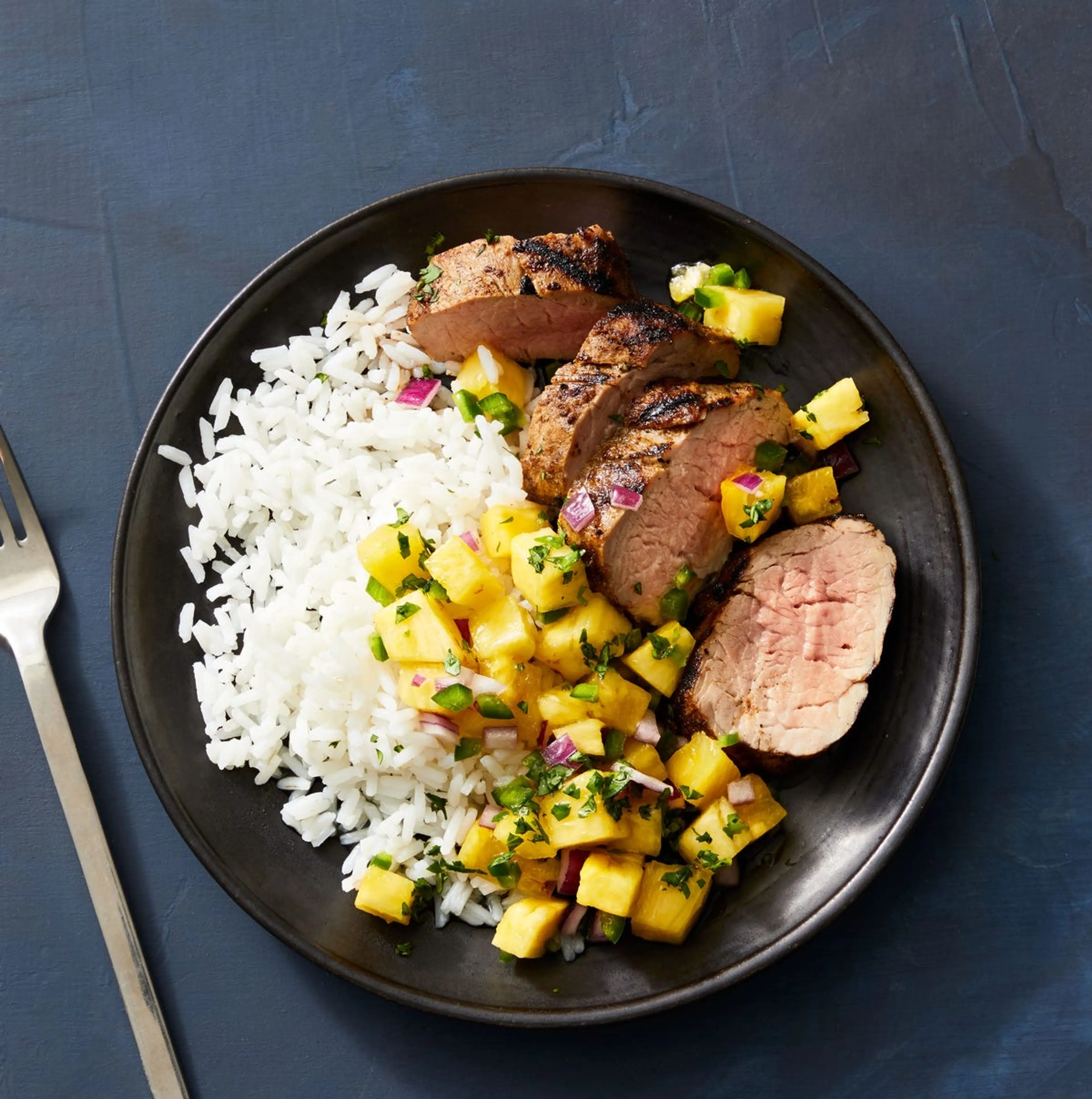 Jerk Pork Tenderloin with Pineapple Salsa