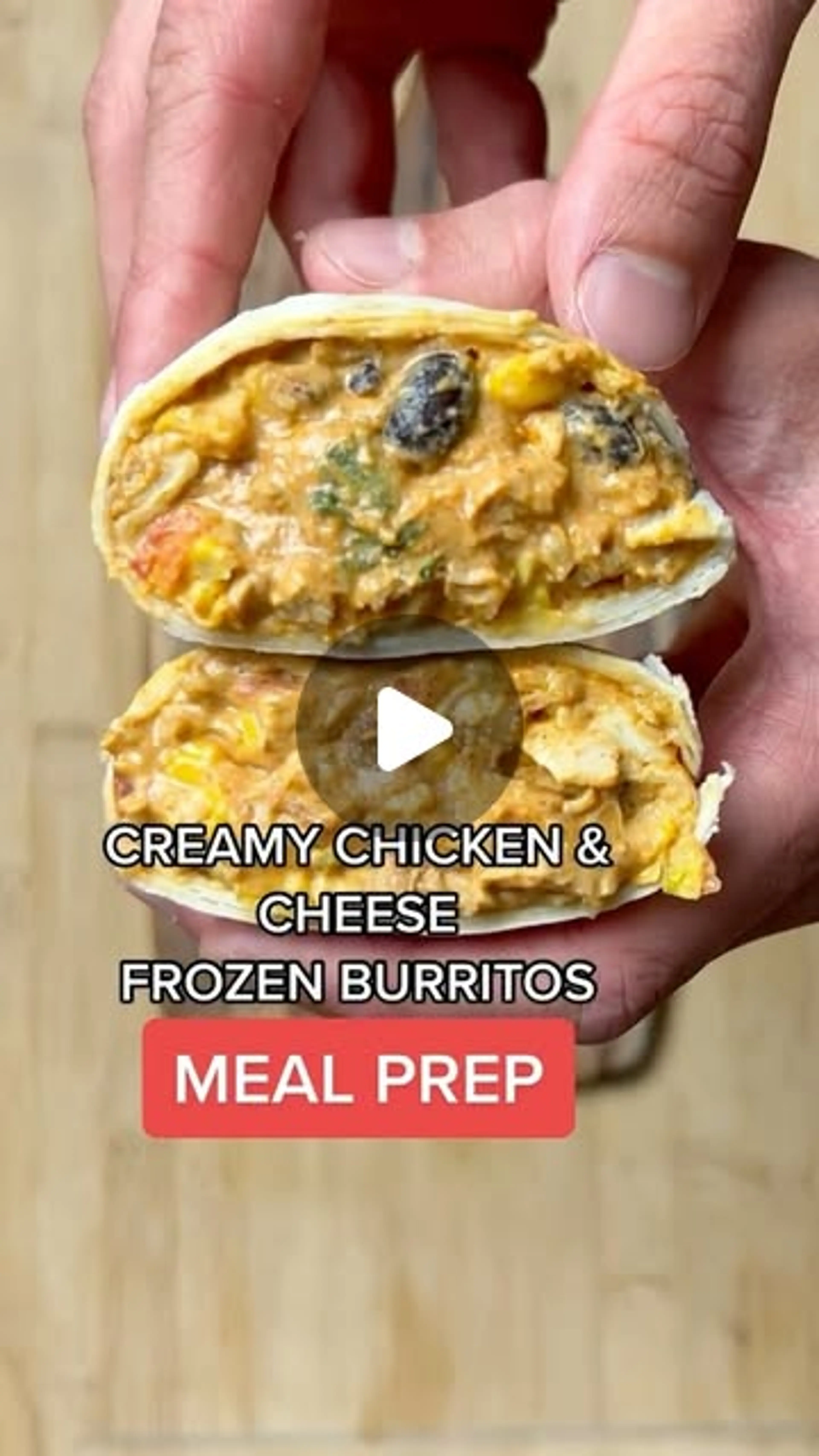 Creamy Chicken Cheese Burritos Meal Prep Alert