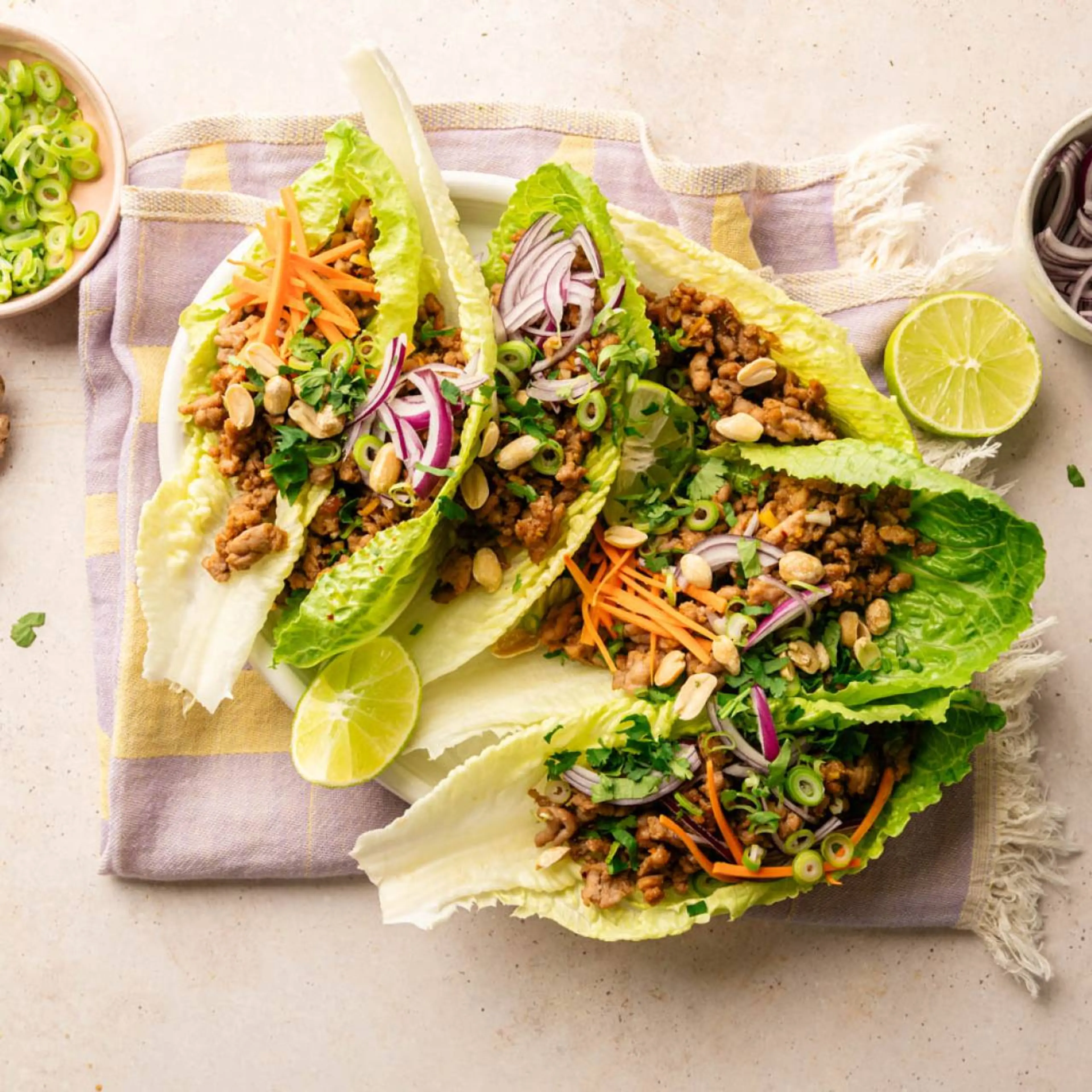 Thai Turkey Lettuce Wraps