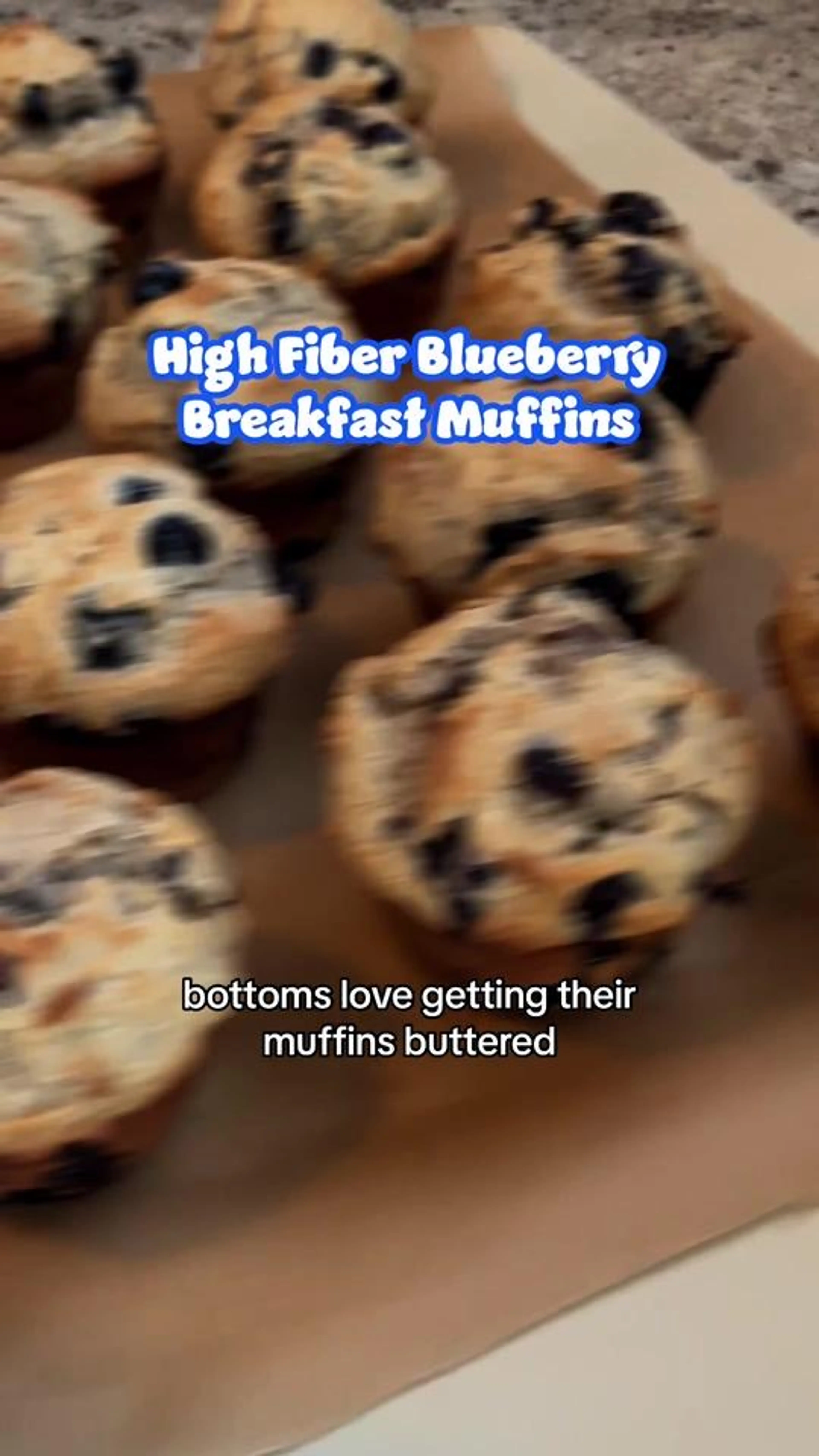 How to Make High Fiber Breakfast Muffins: Blueberry Edition