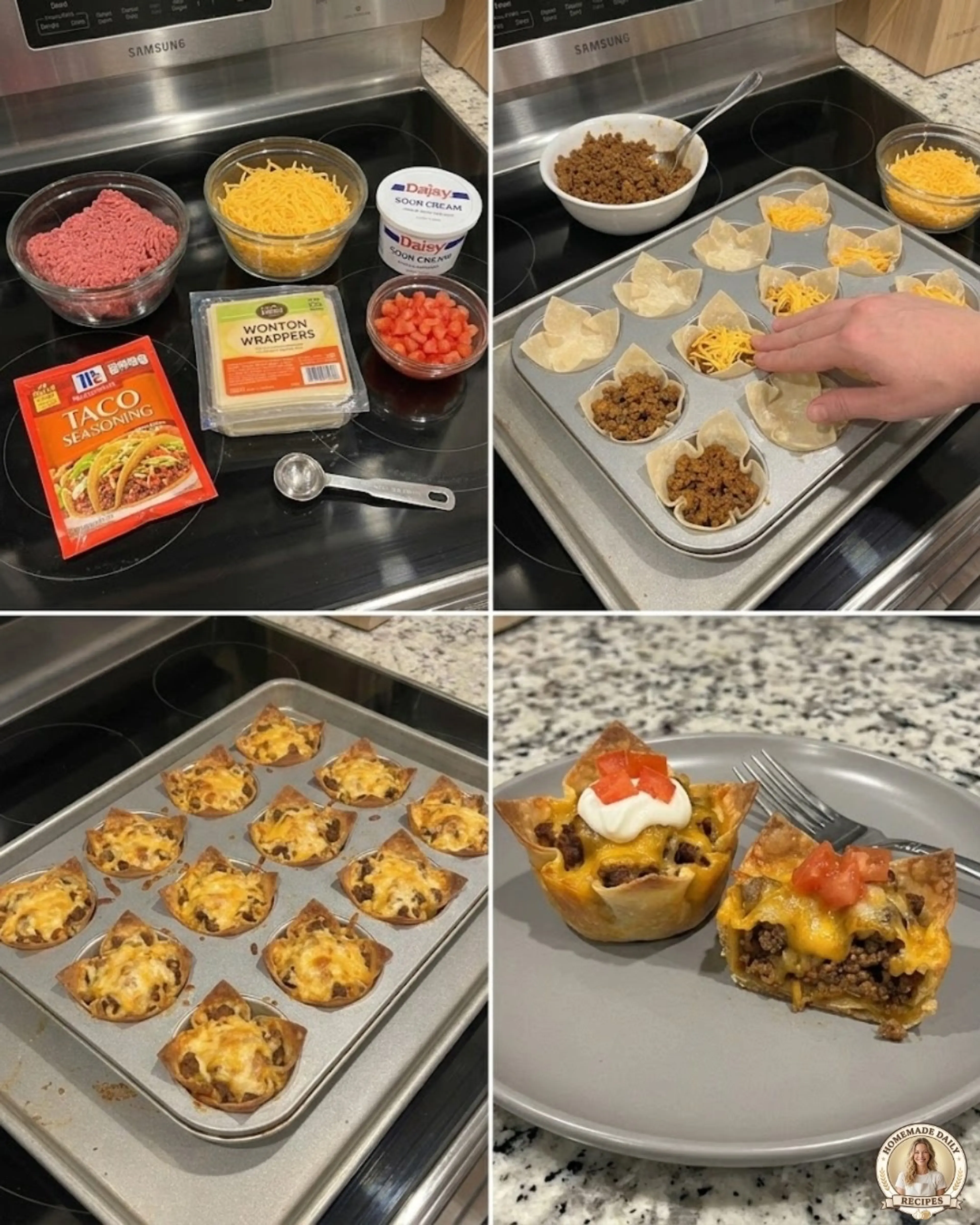 Muffin tin Tacos
