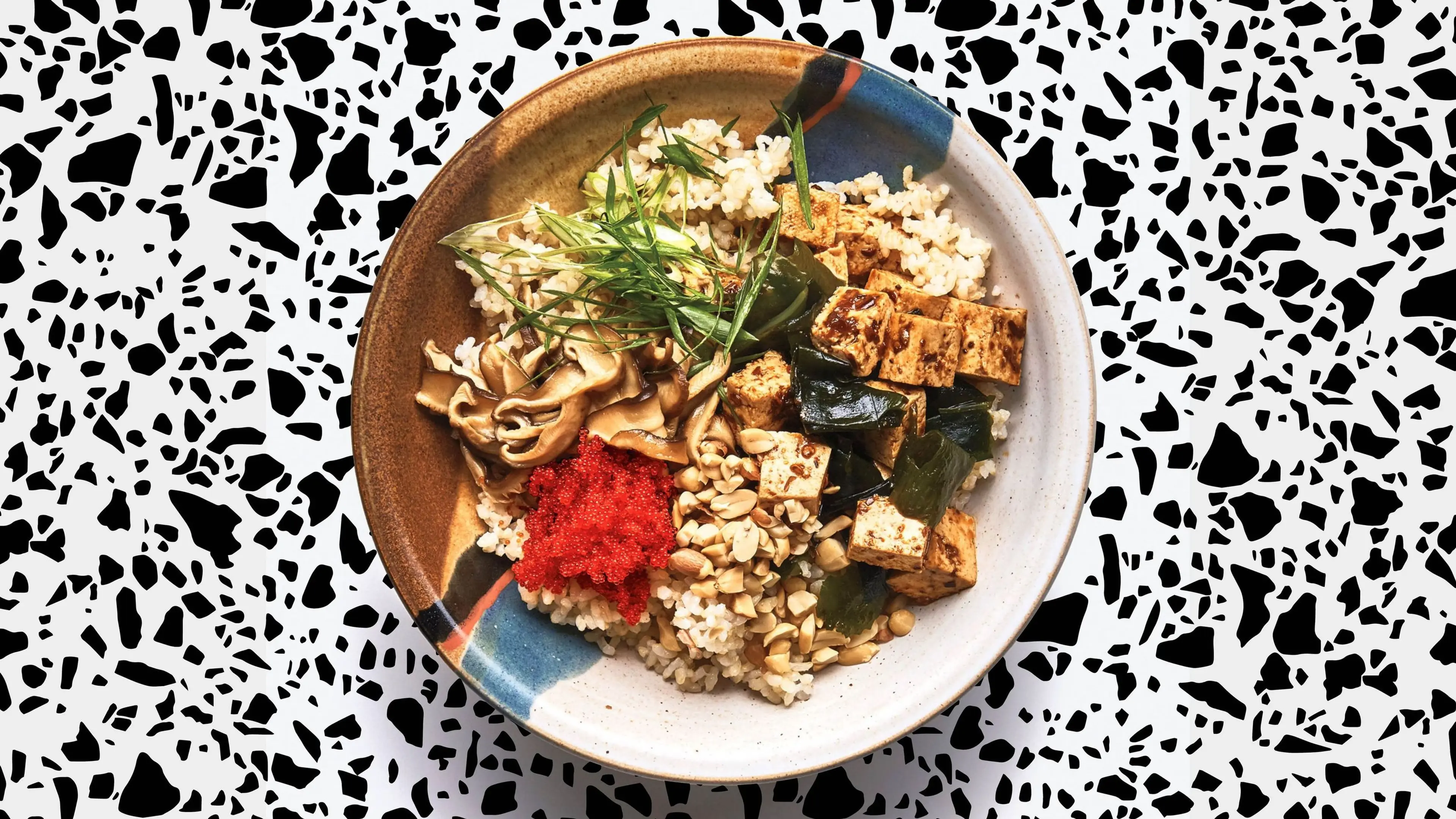 Spicy Tofu with Pickled Shiitake Mushrooms