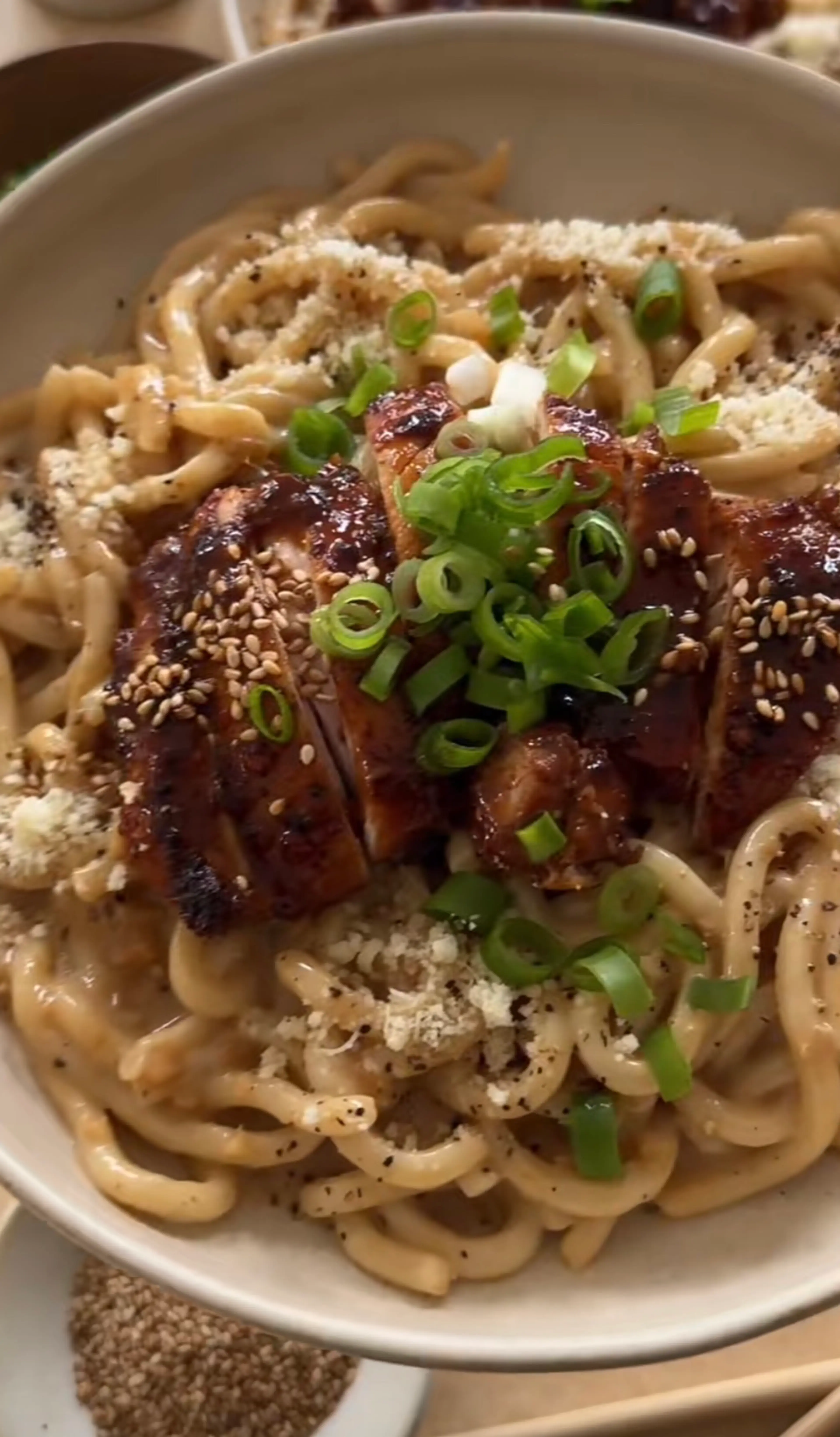Nouilles Udon avec Poulet Teriyaki