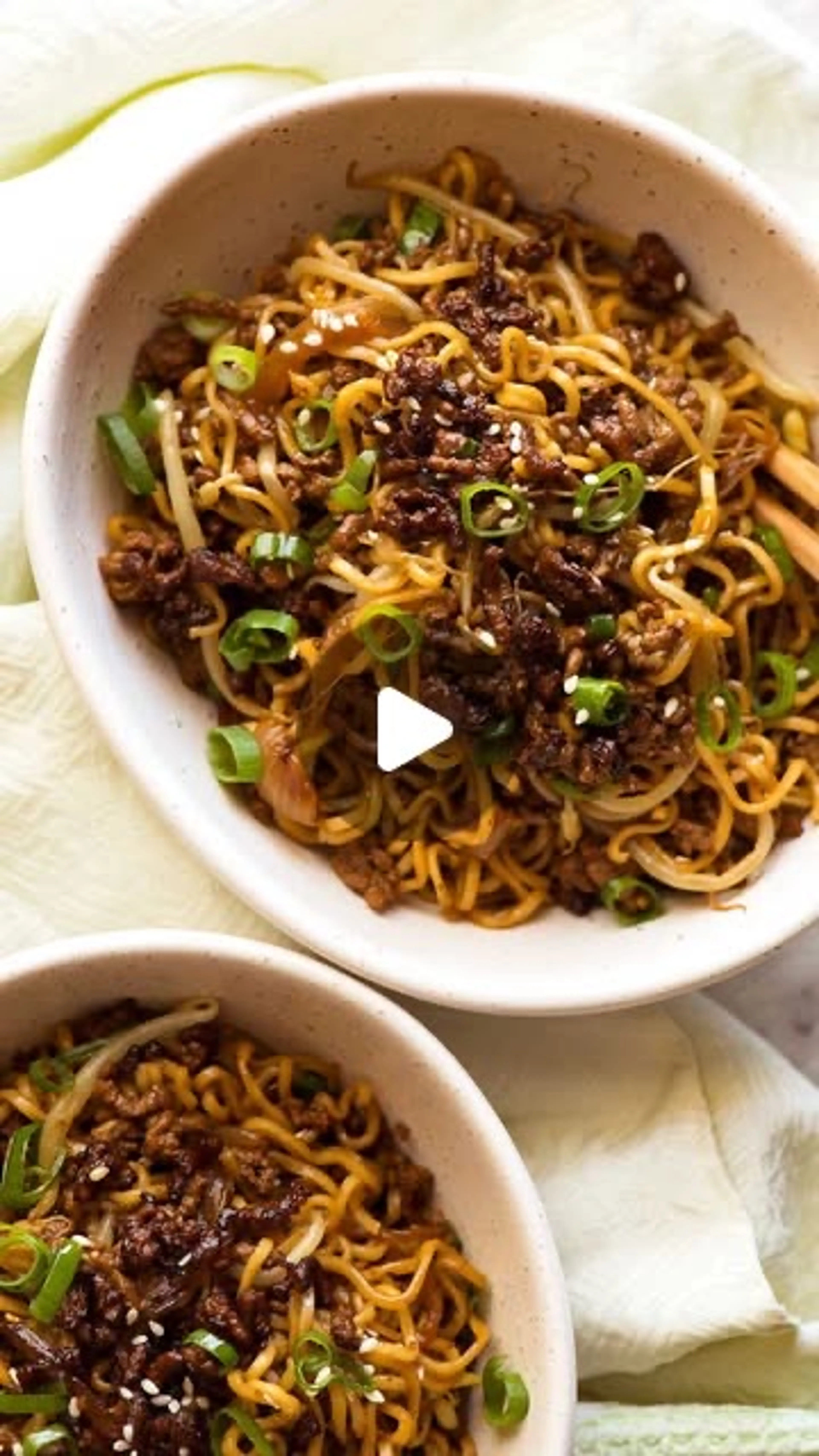 One-pan Caramelised Beef Ramen Noodles