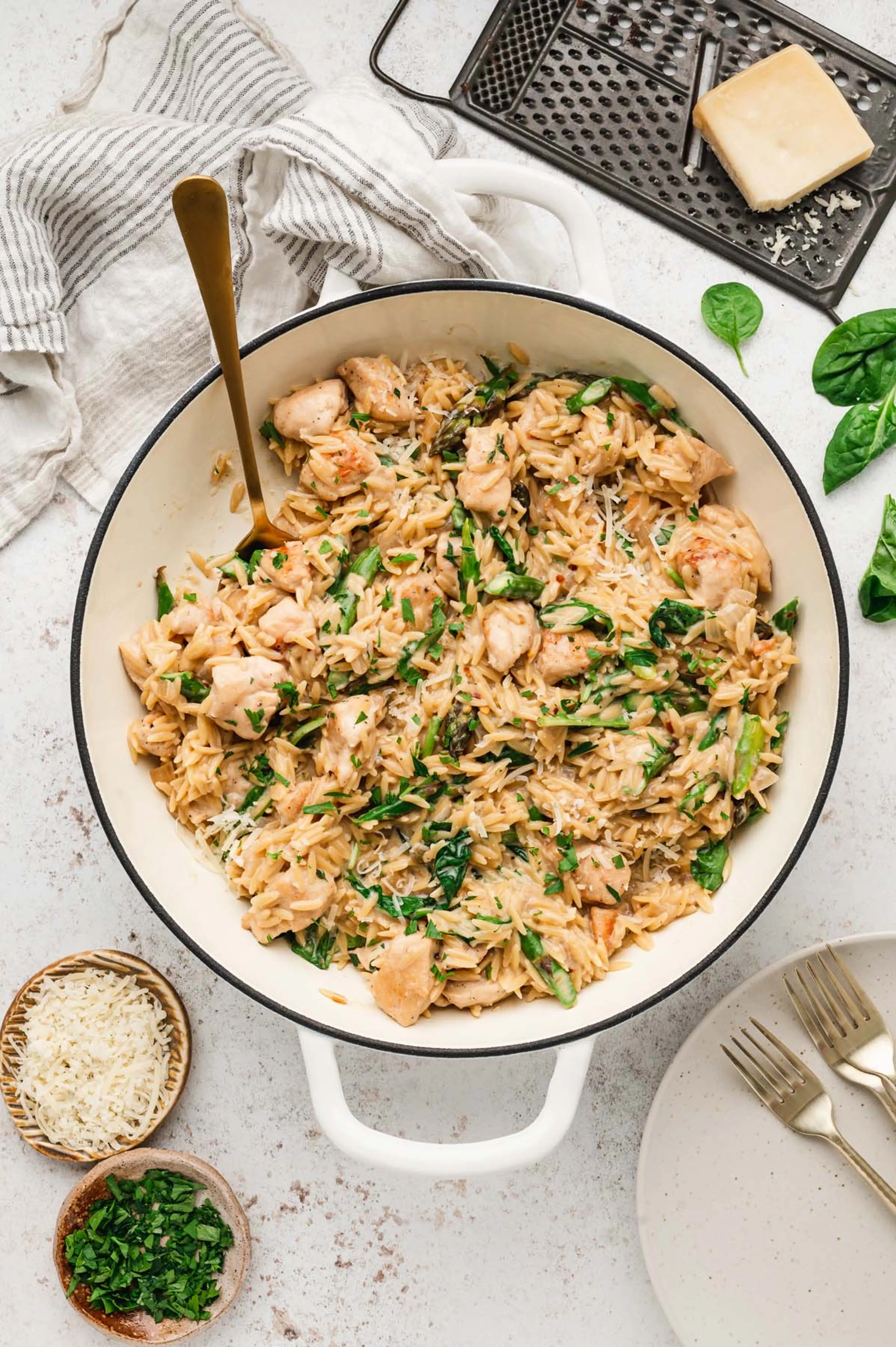 One Pot Chicken Orzo