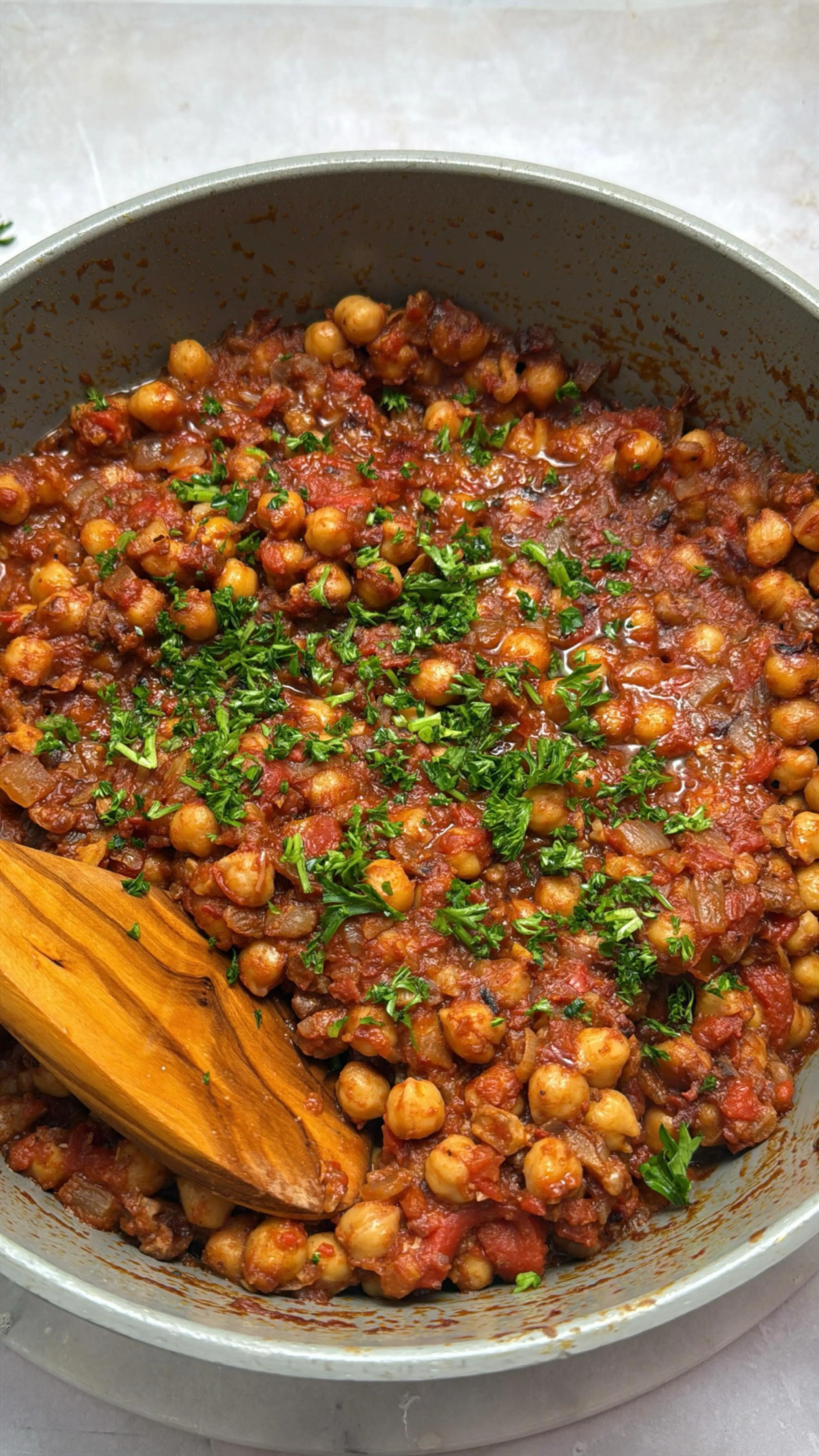 These Stewed Chickpeas Are Inspired by Muhammara, a Tangy-sm