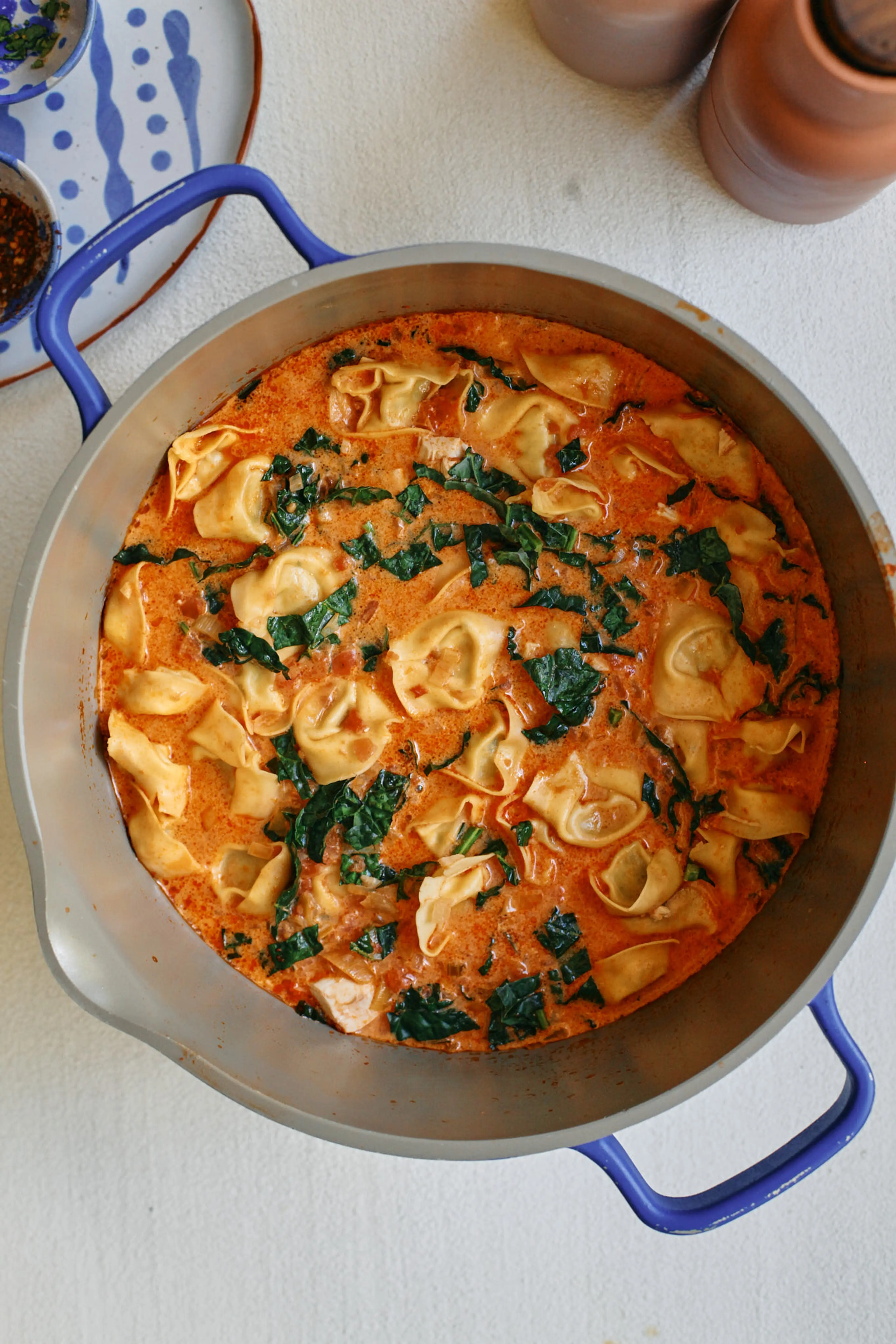 Creamy Tuscan Tortellini Soup