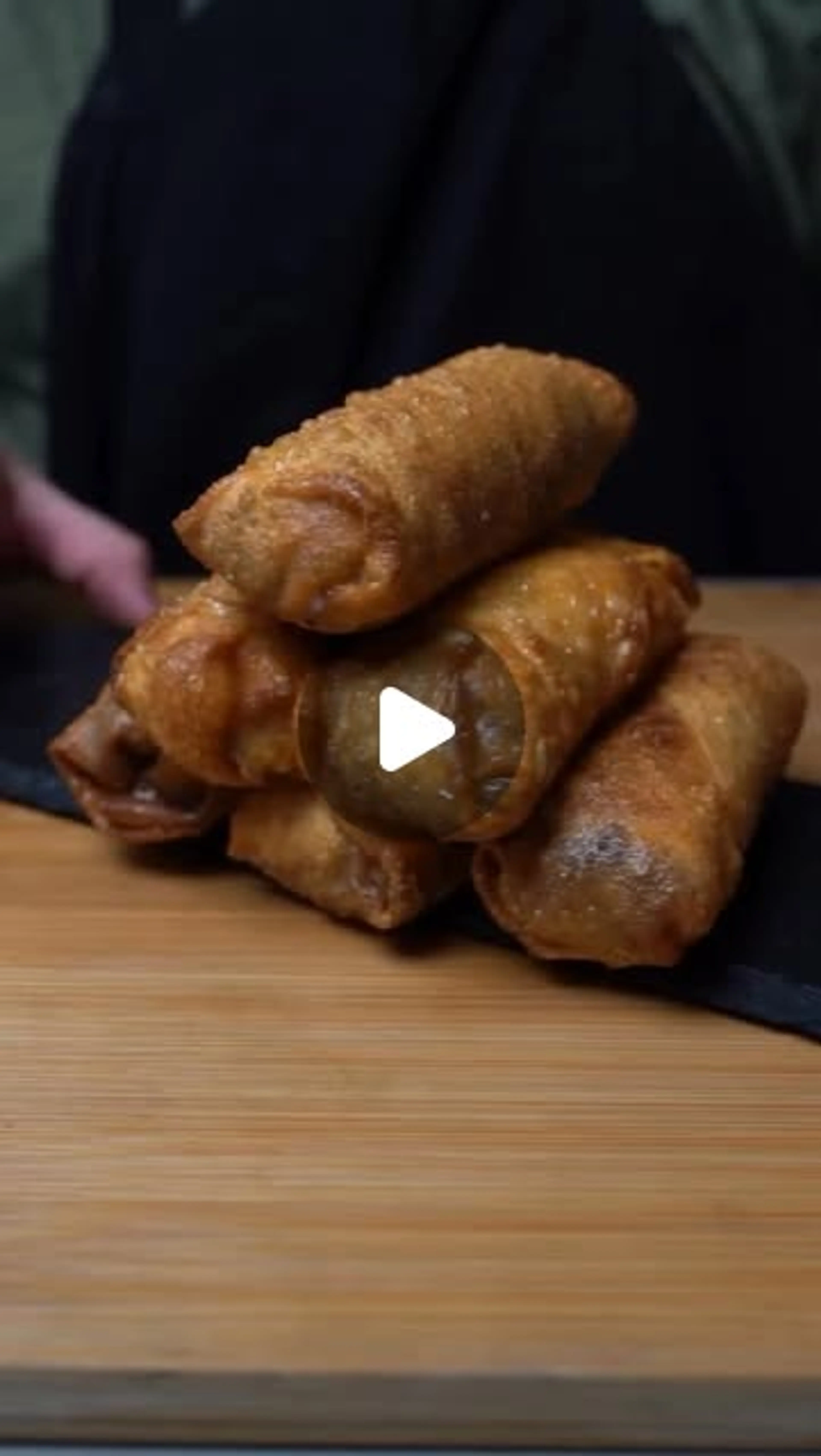 Bacon Jam Cheese Burger Eggrolls