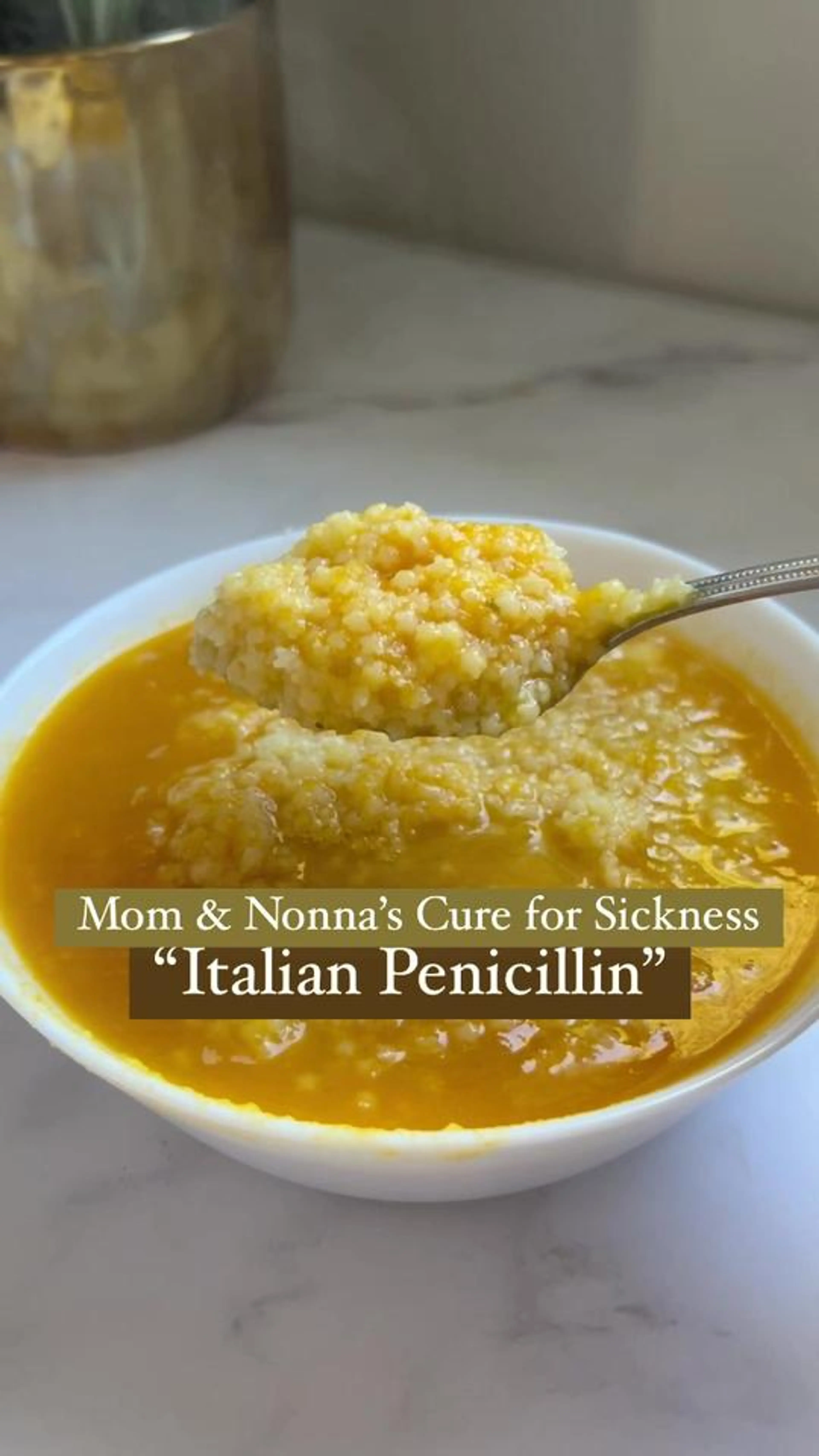 Italian Penicillin” or Pastina to Us, Was a Staple in Our Ho