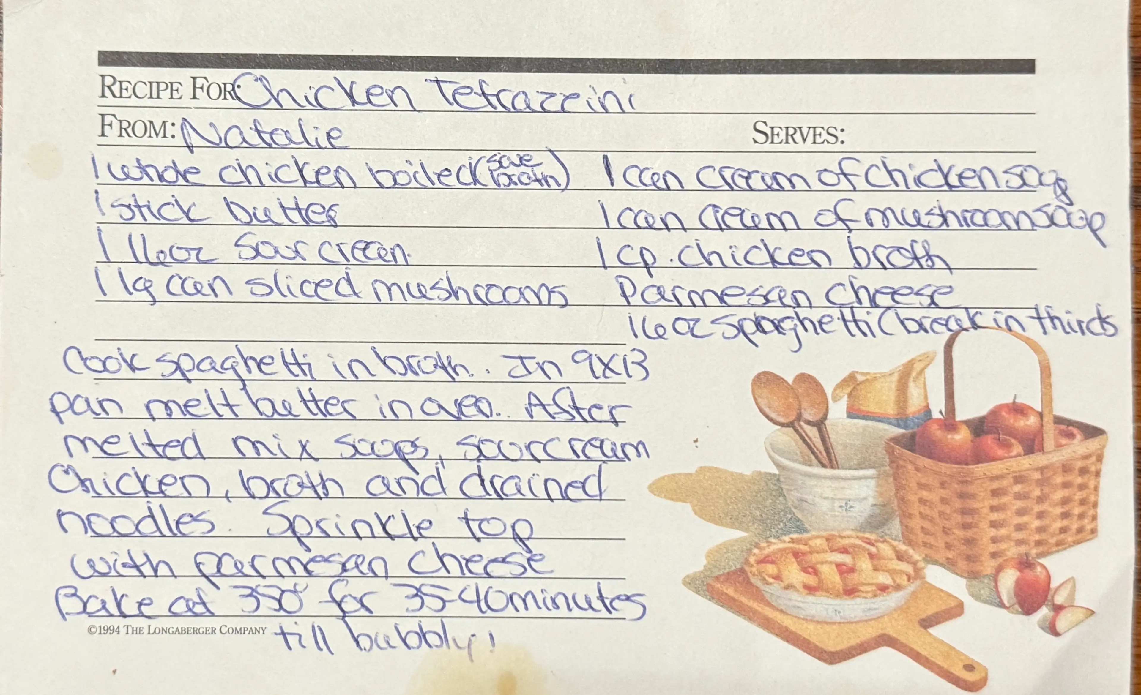 Chicken Tetrazzini