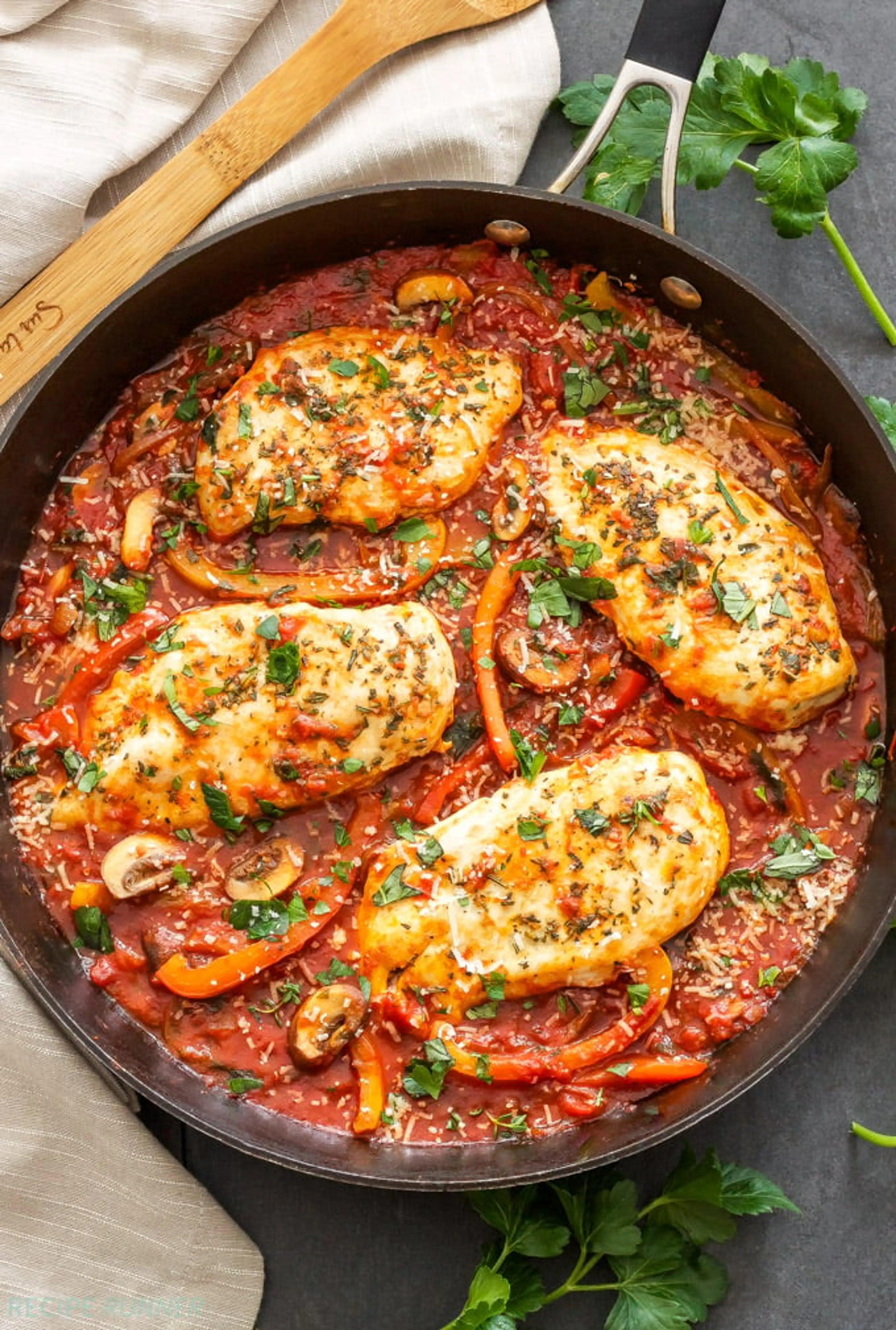 Easy Skillet Chicken Cacciatore