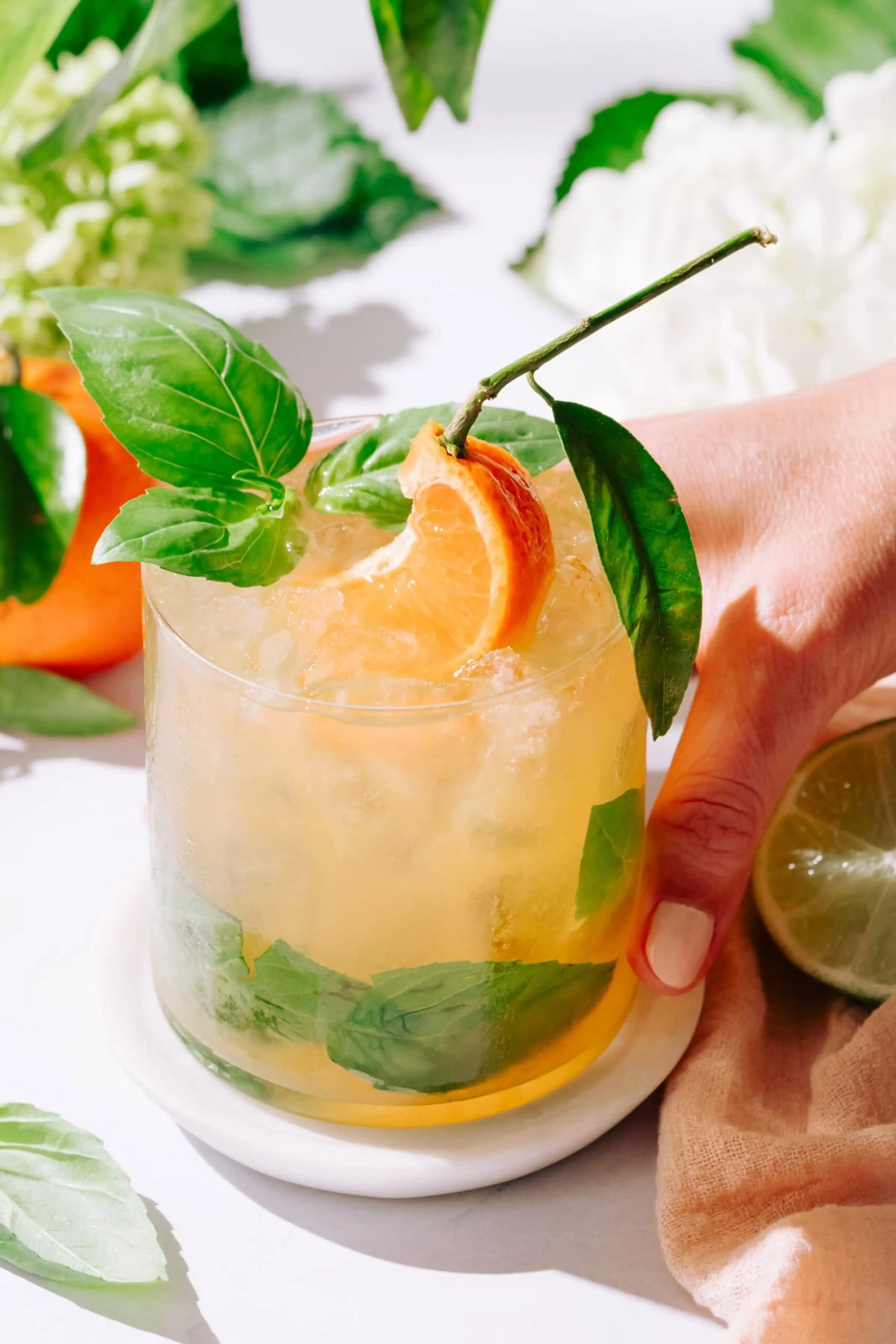 Citrus Basil Smash Mocktail