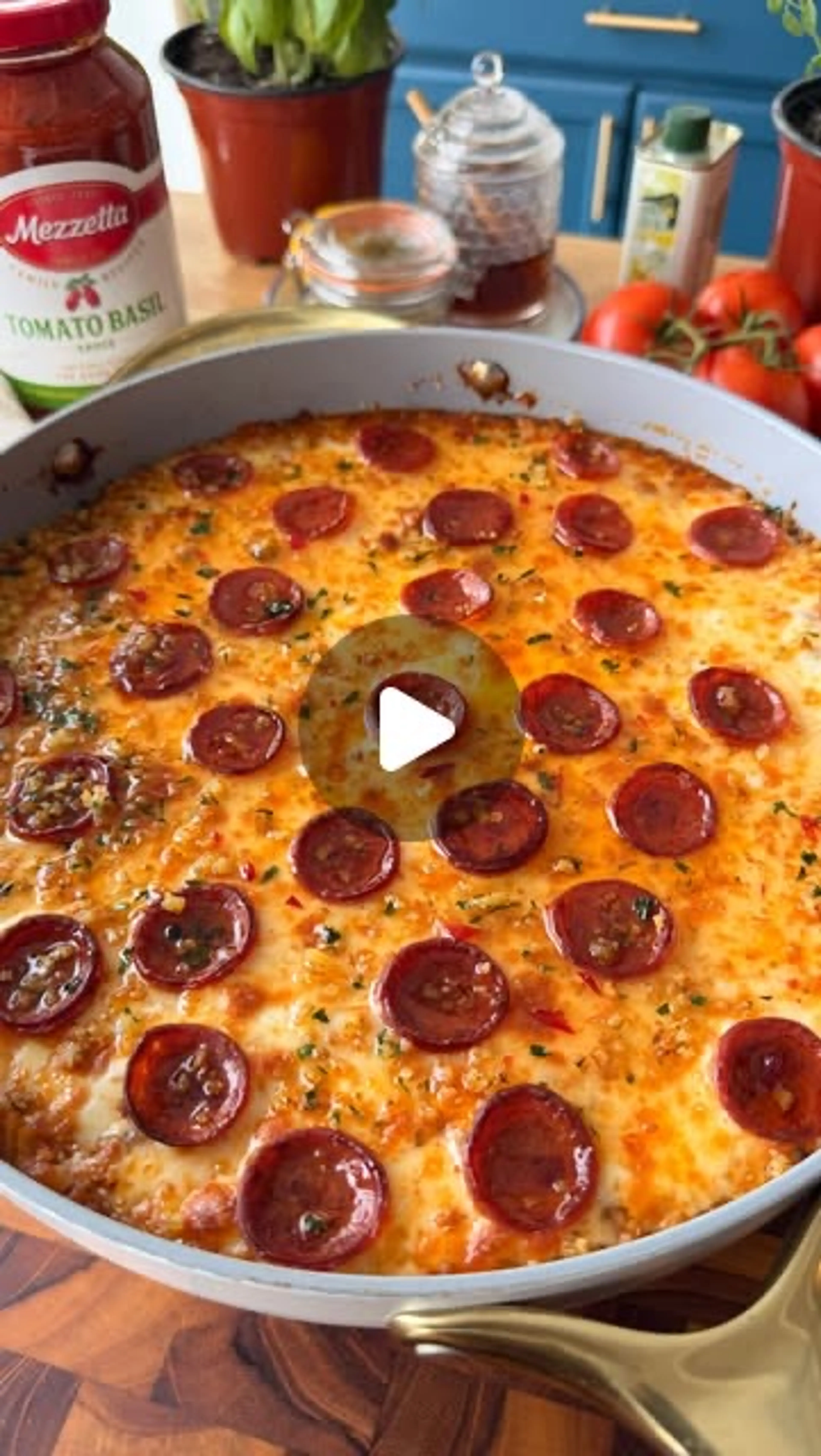 Pov: You Make This Hot Honey Pepperoni Pizza Orzo Skillet On