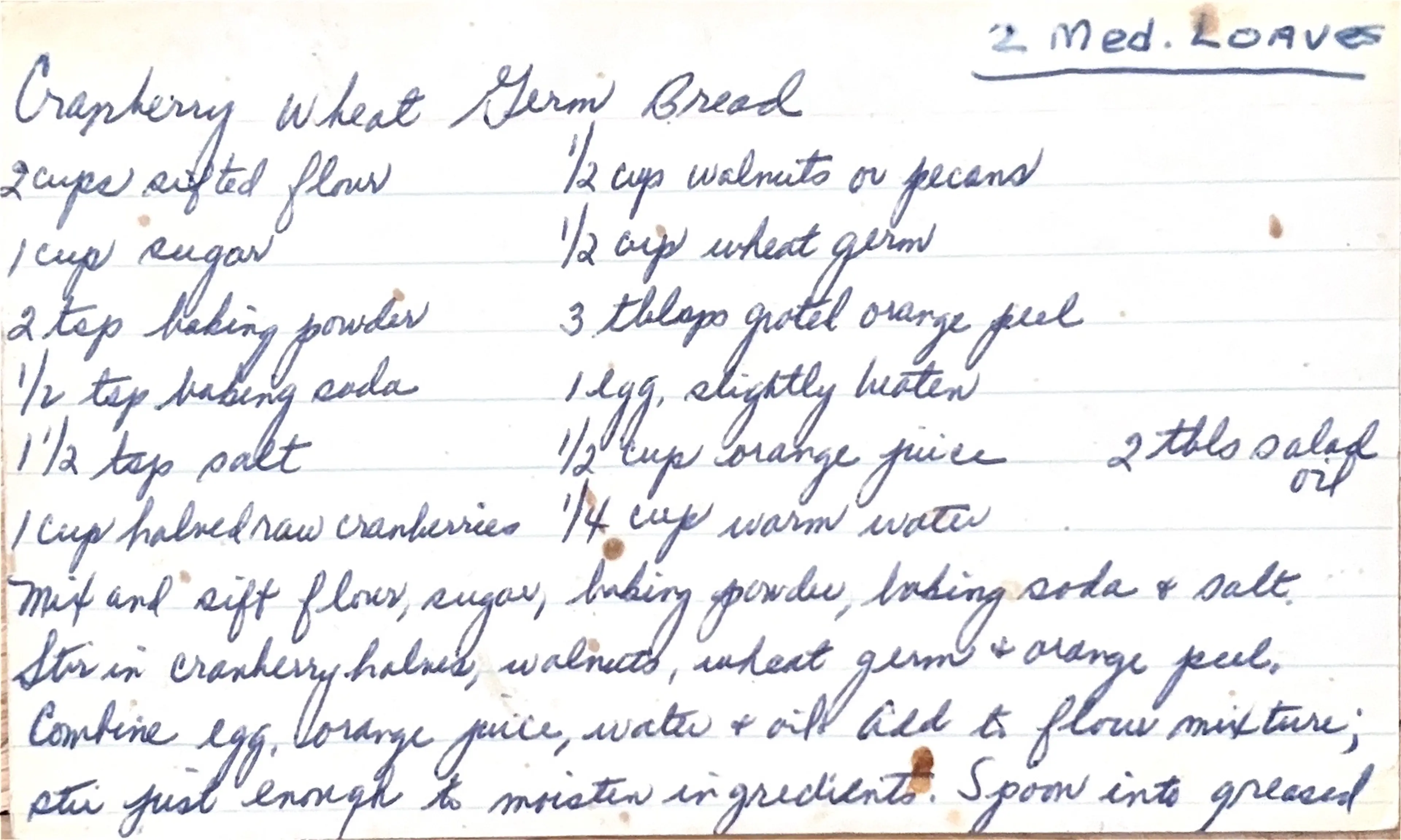 Wheat Germ Bread