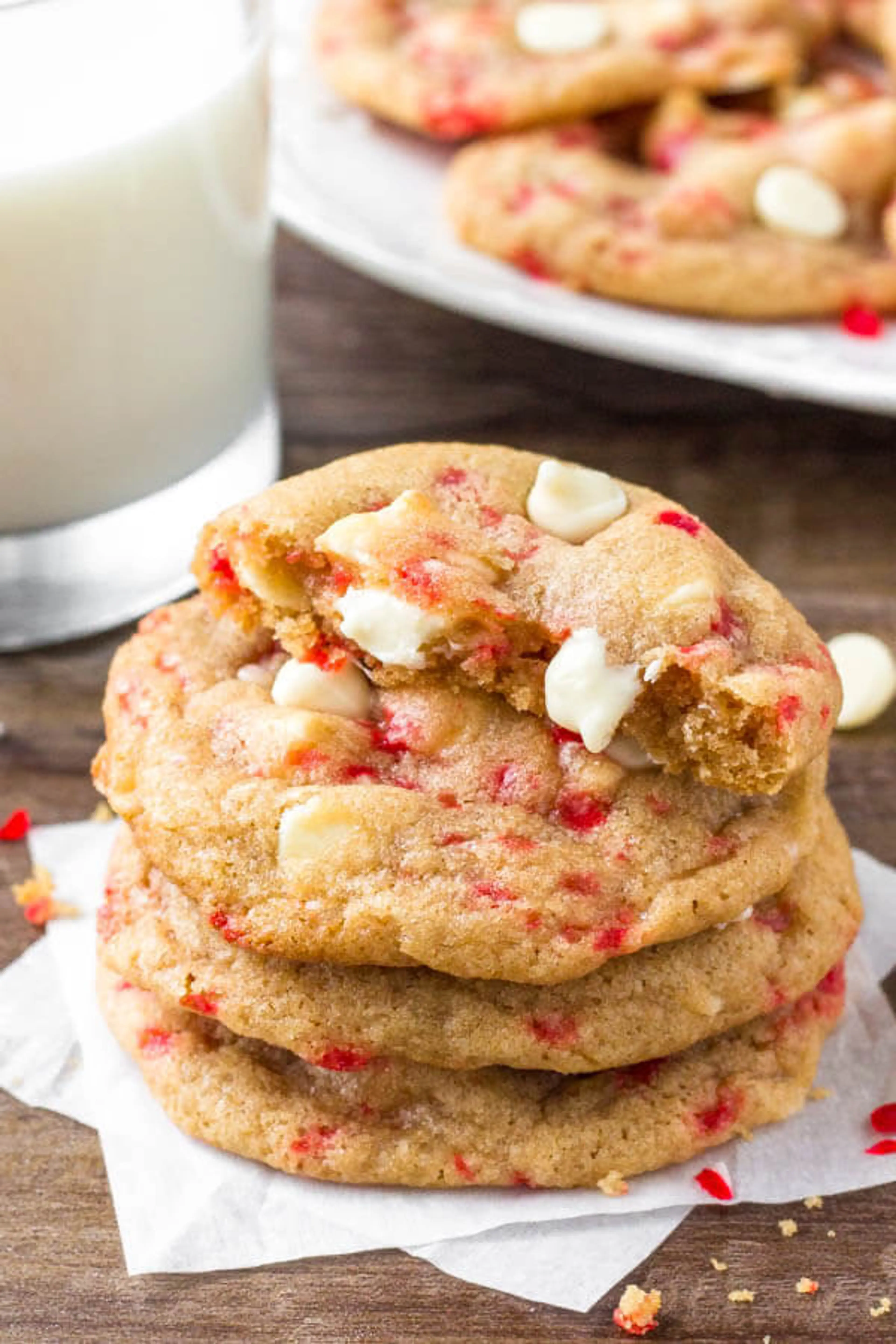 White Chocolate Candy Cane Cookies