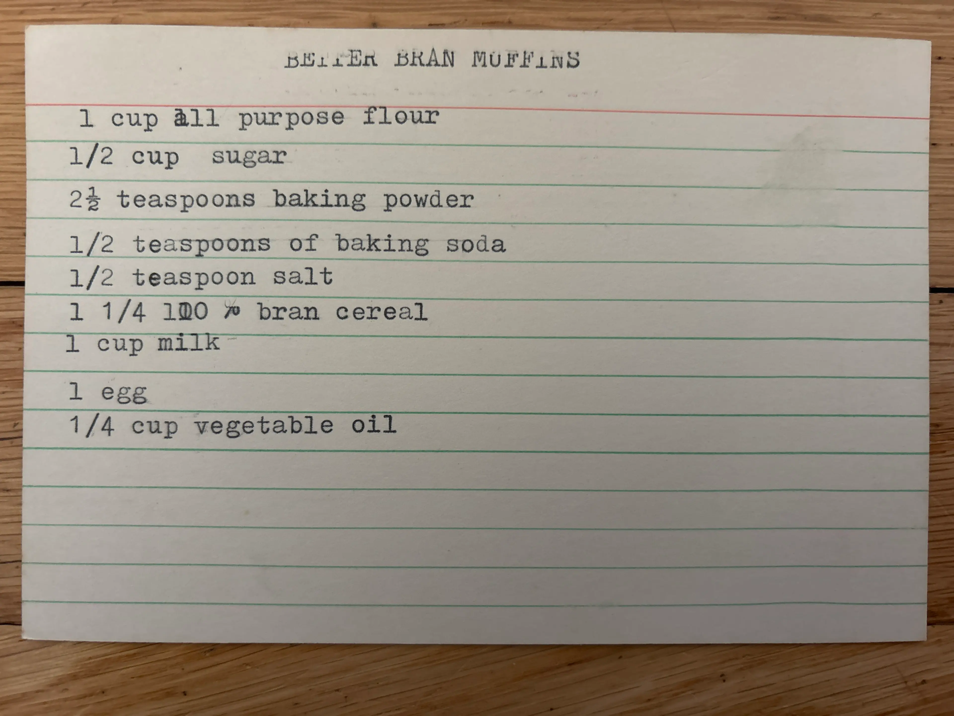 Better Bran Muffins