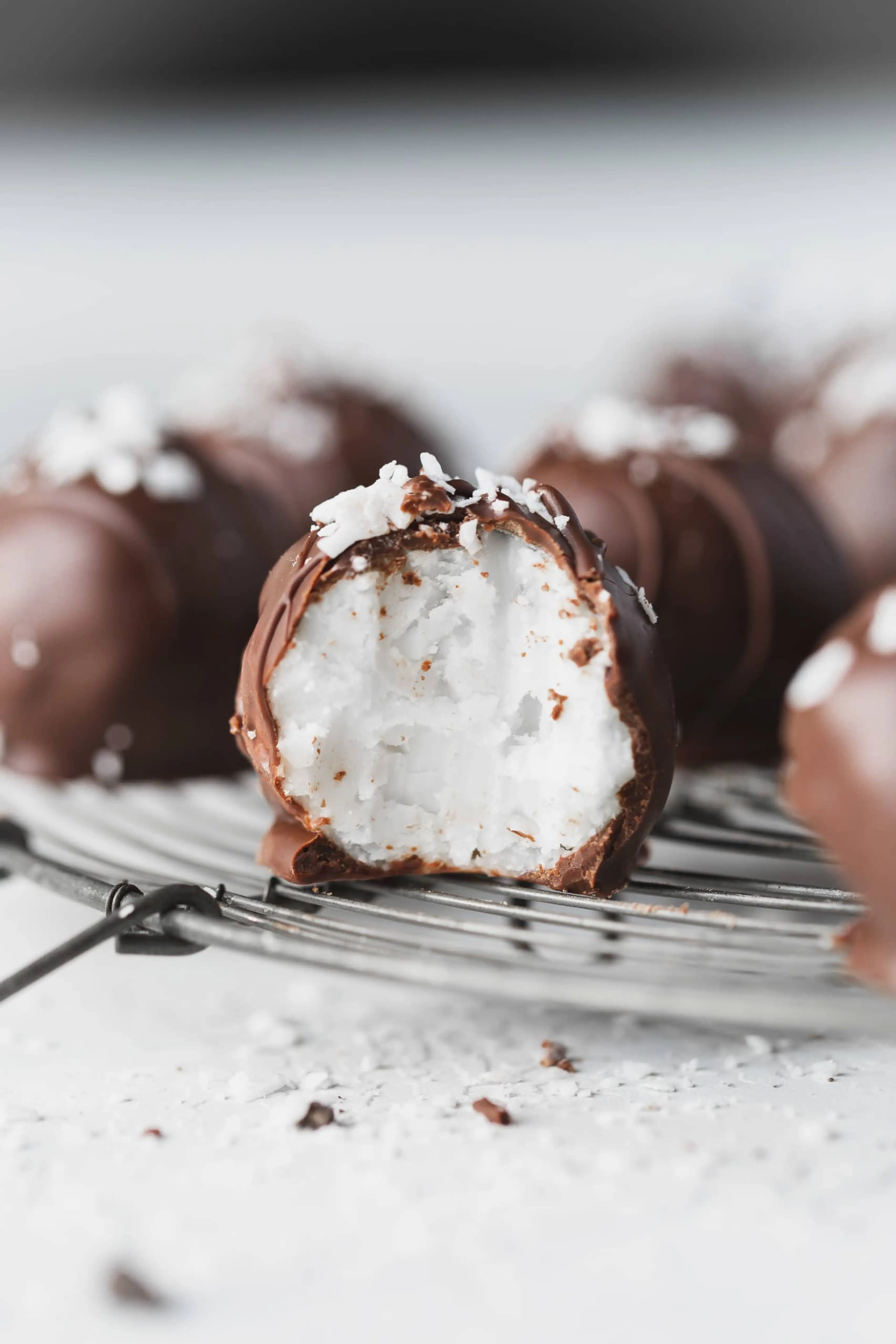 Chocolate Covered Coconut Balls