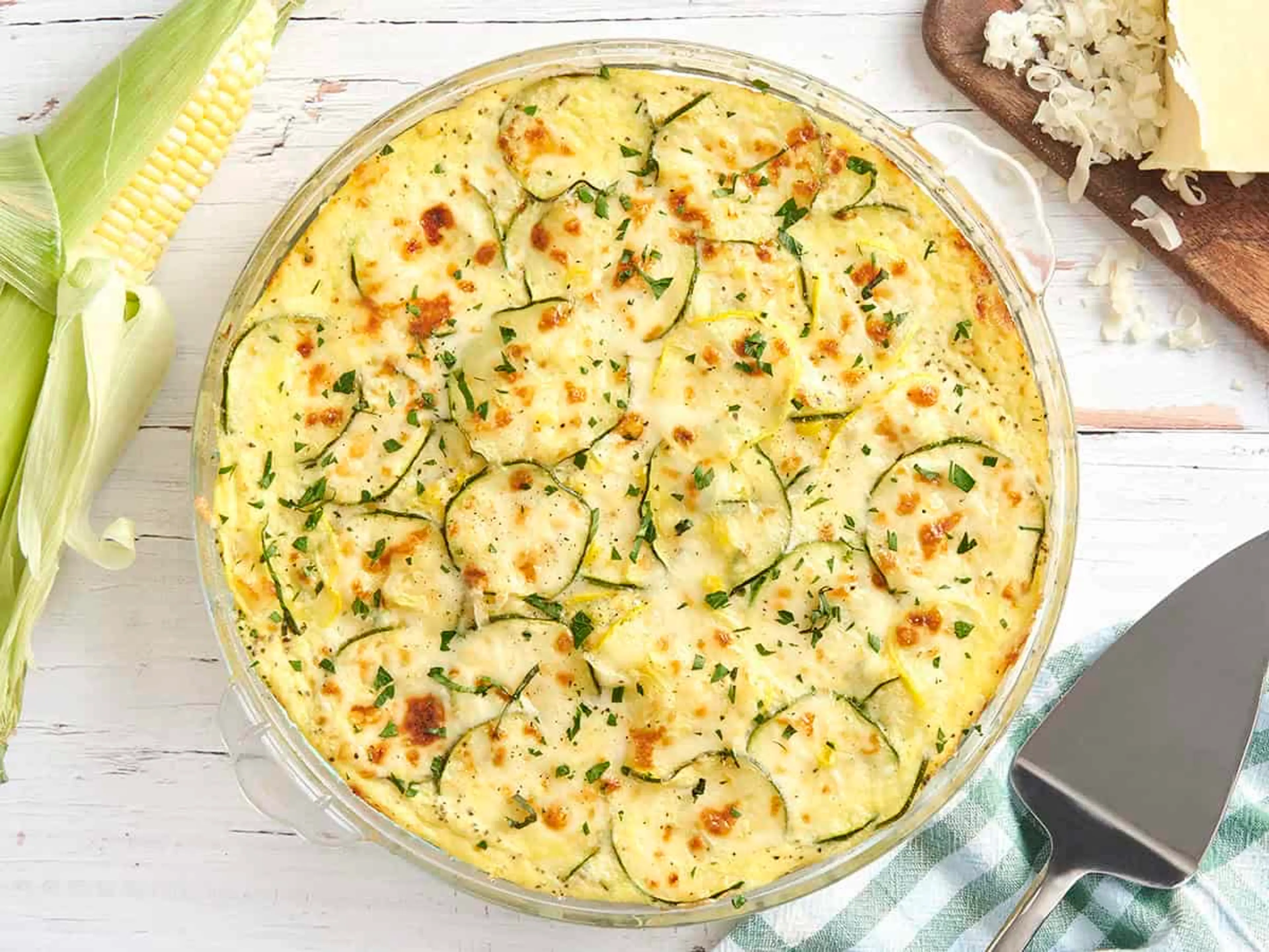 Sweet Corn and Zucchini Pie