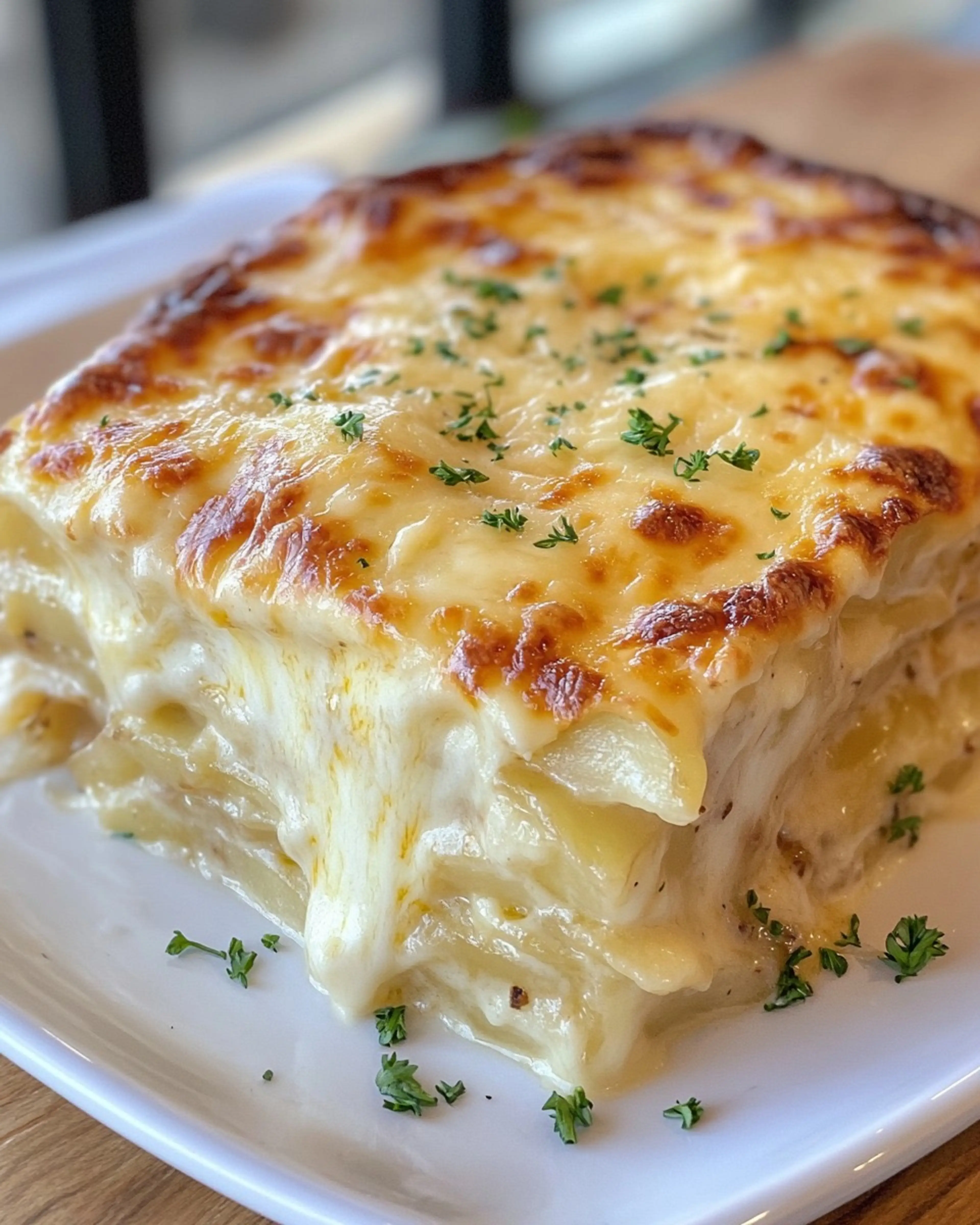 Cheesy Garlic Scalloped Potatoes