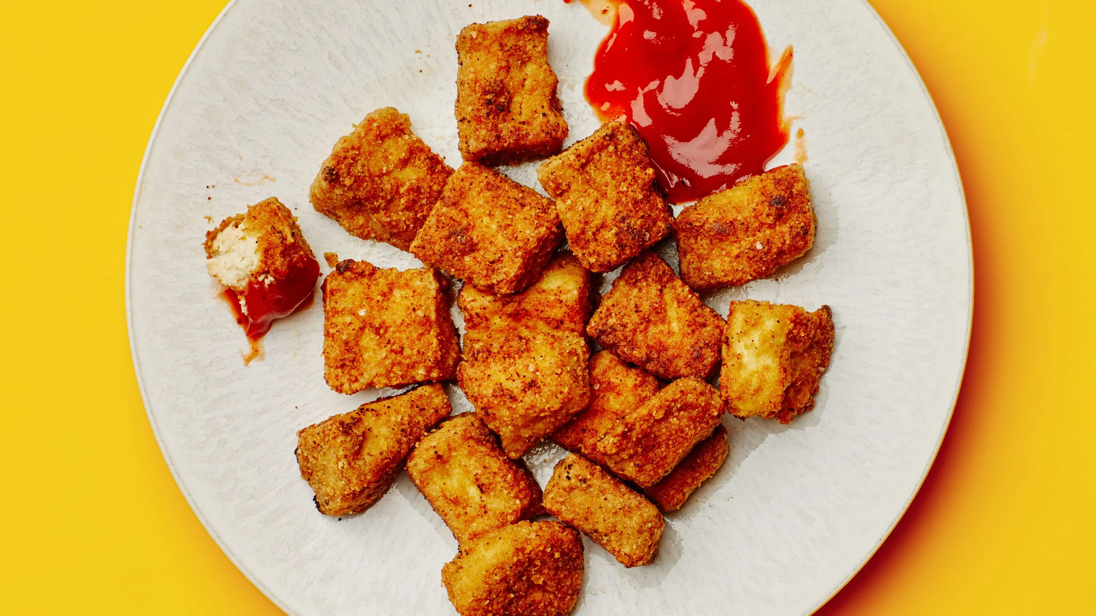 Crispy Baked Tofu Nuggets