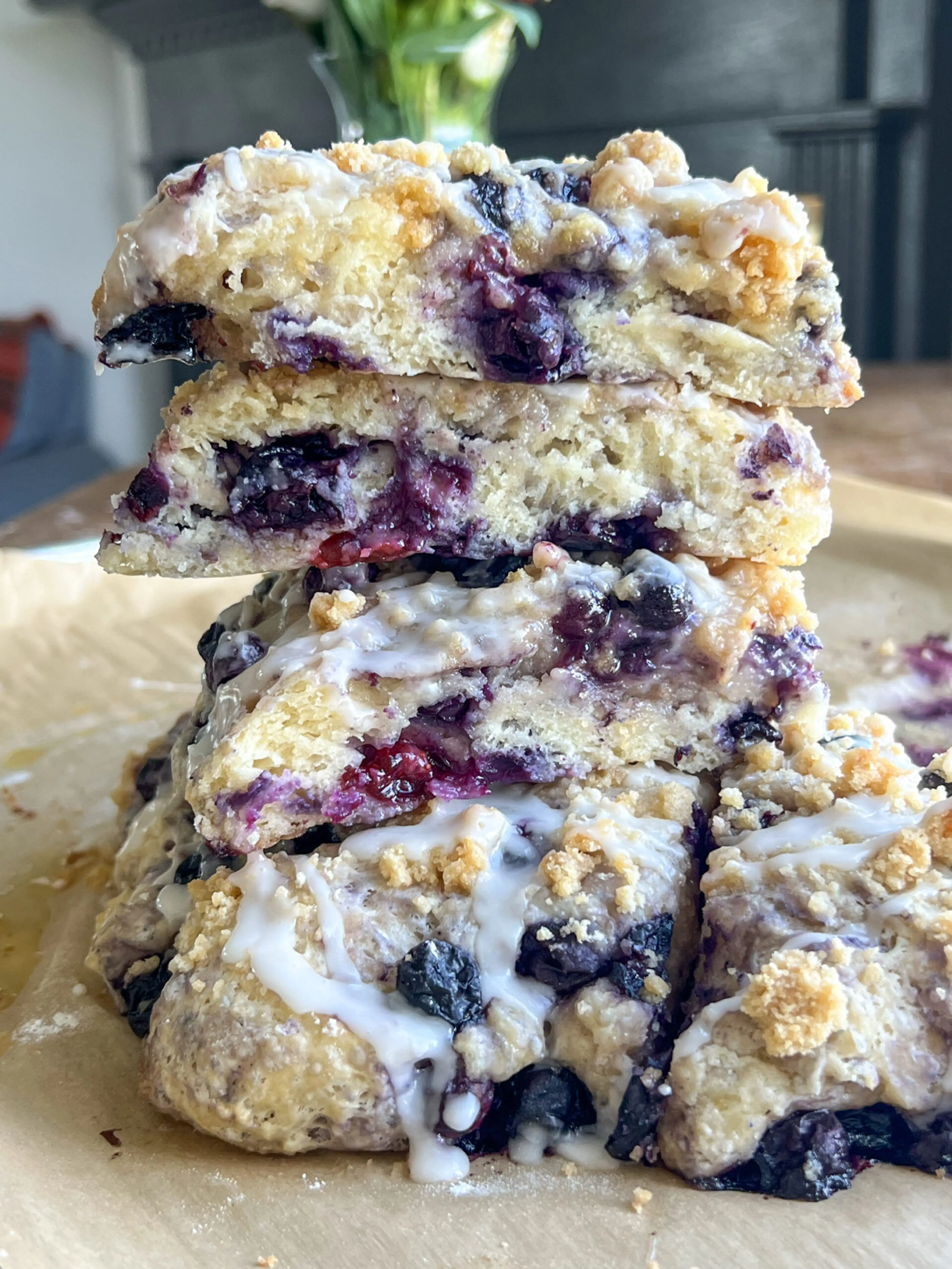Blueberry Cobbler Scones