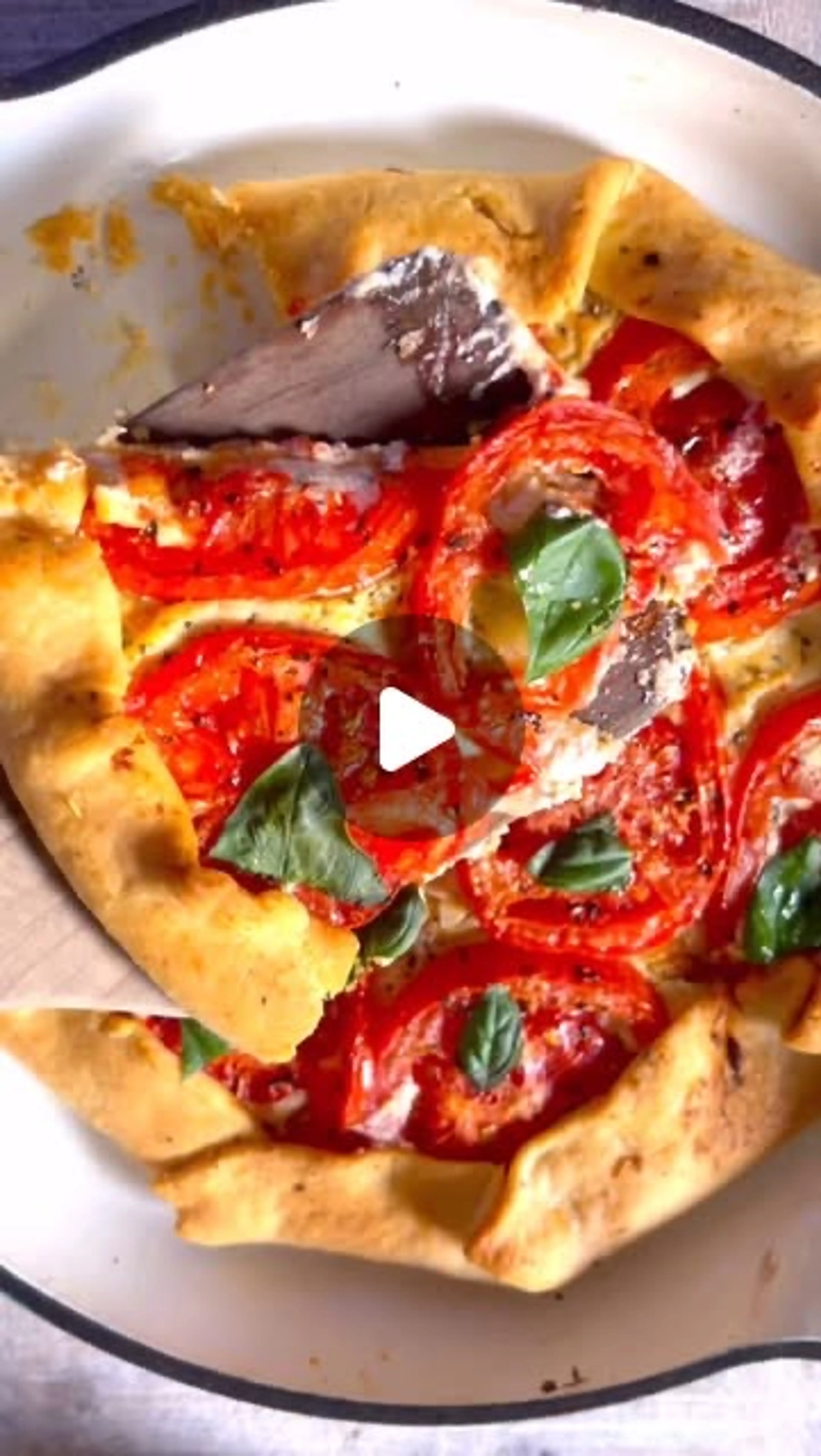 Personal Pan Tomato and Goat Cheese Tart