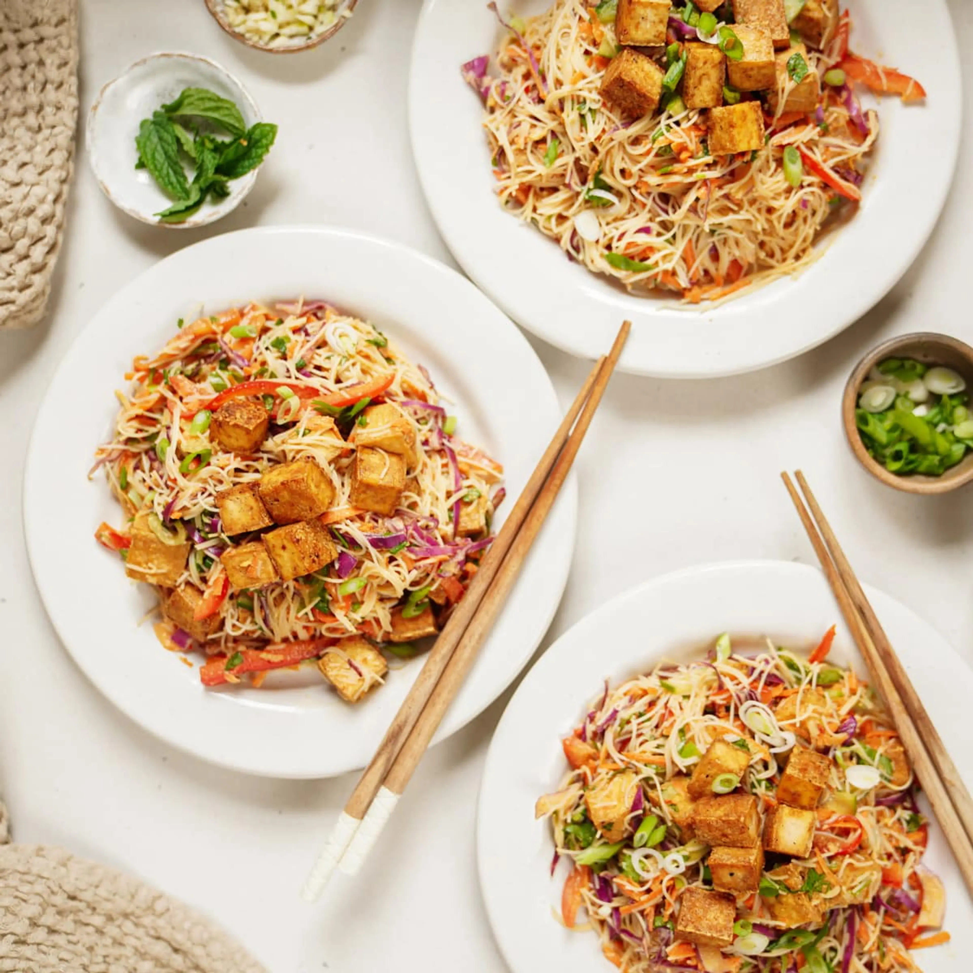 Tofu Spring Roll Salad | Umami