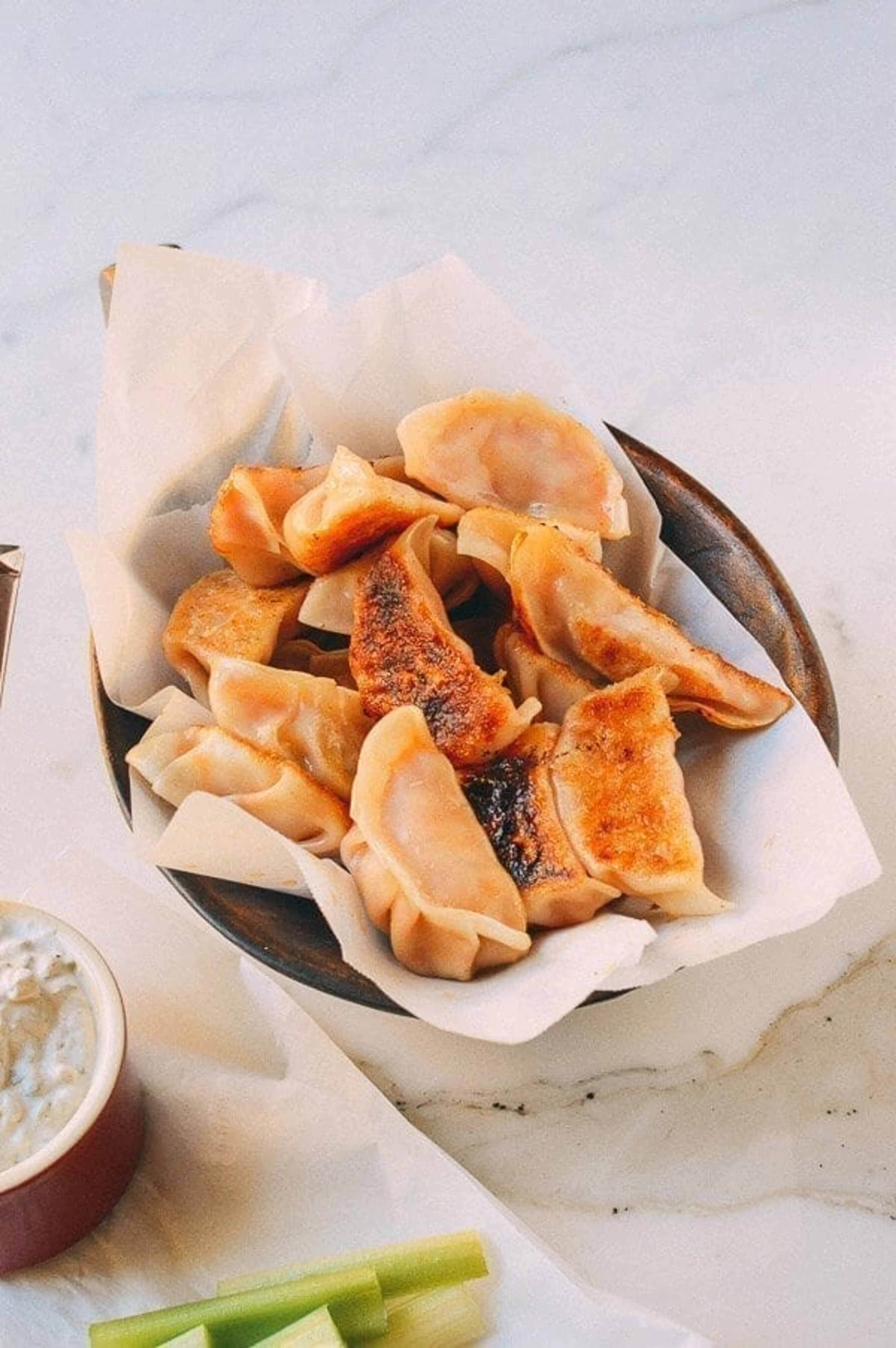 Buffalo Chicken Potstickers