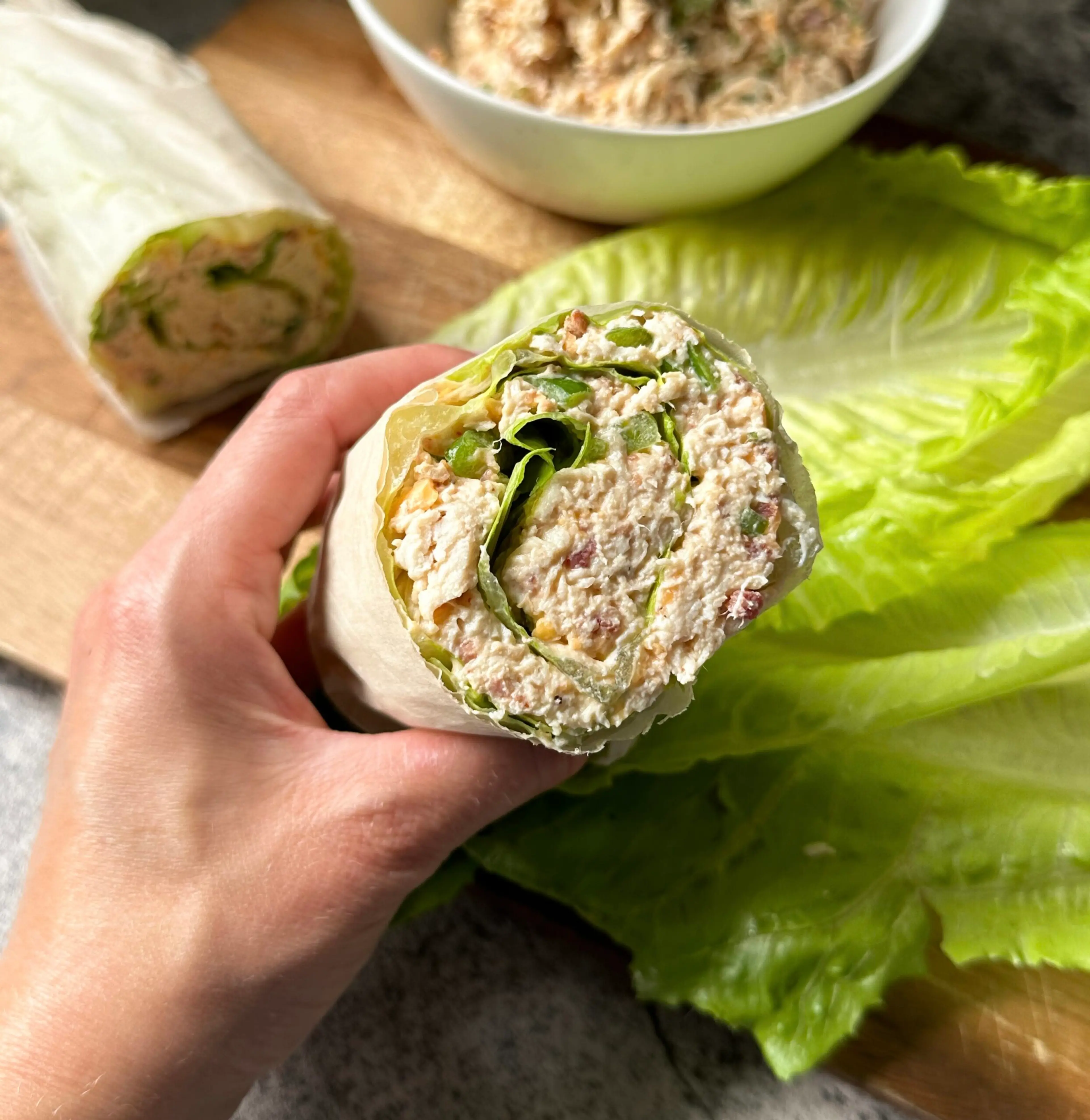 Jalapeño Popper Chicken Lettuce Wraps