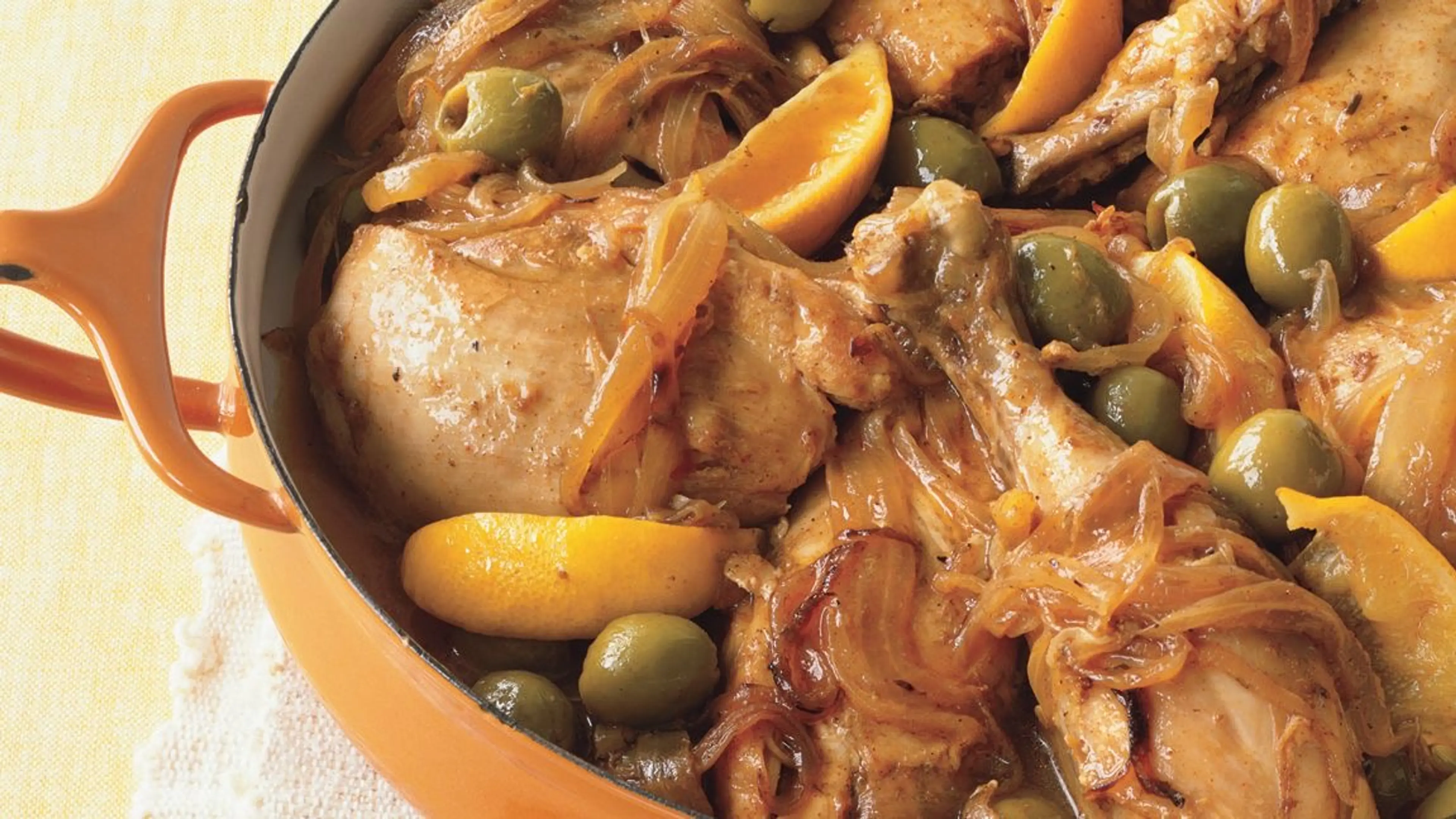 Moroccan Chicken with Green Olives and Lemon