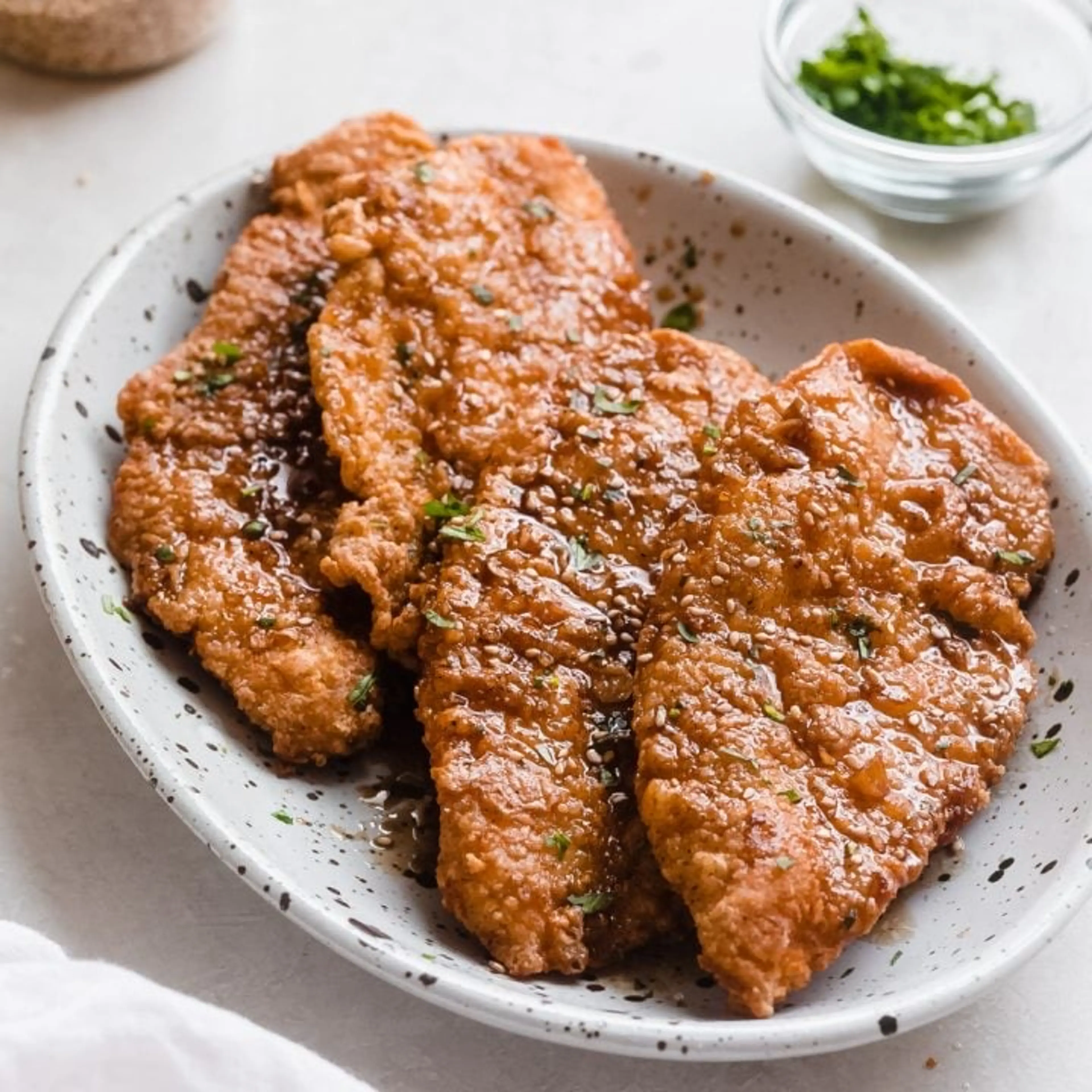Crispy Sticky Honey Garlic Chicken
