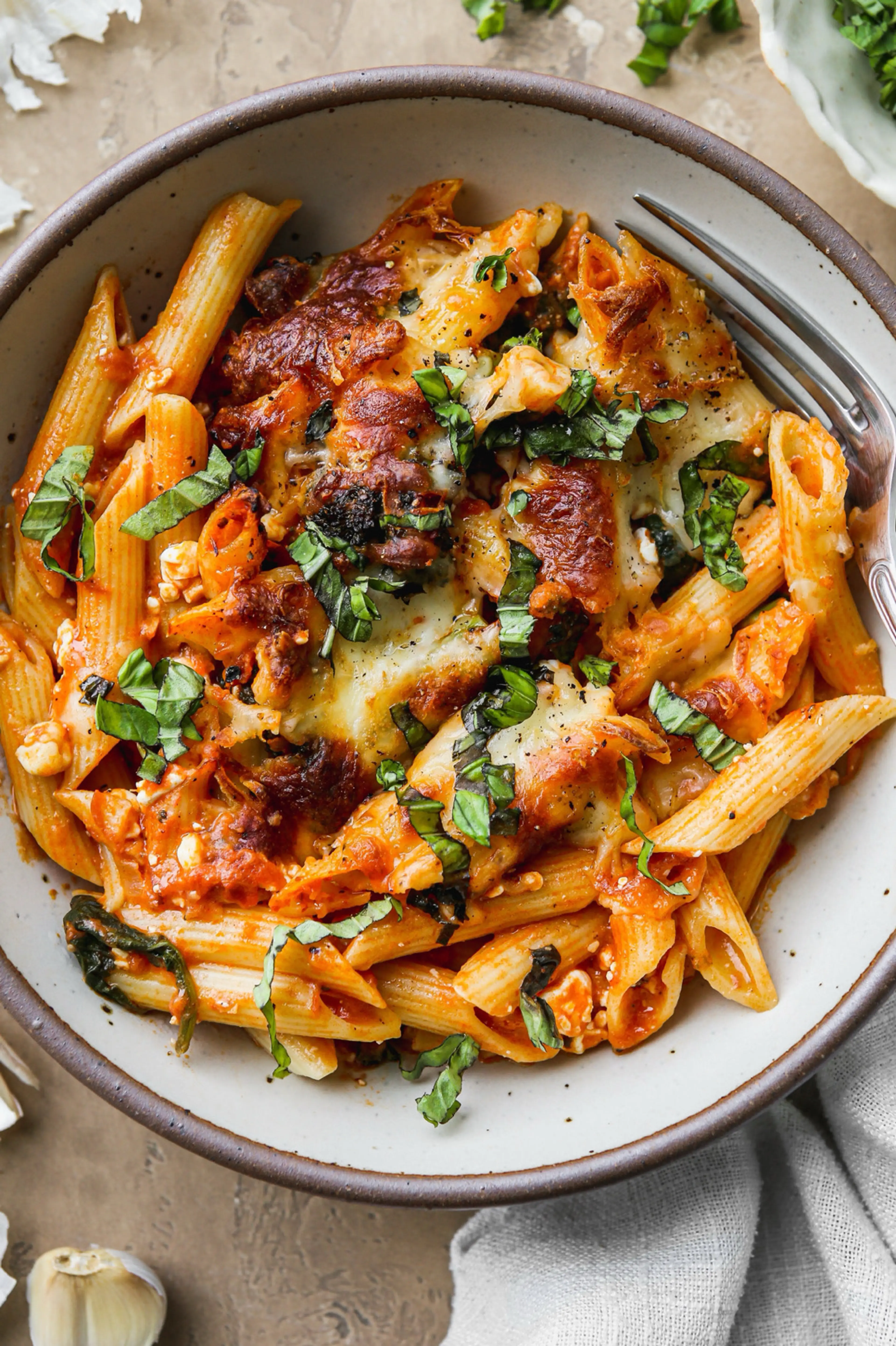 Healthy Cottage Cheese Pasta Bake With Veggies