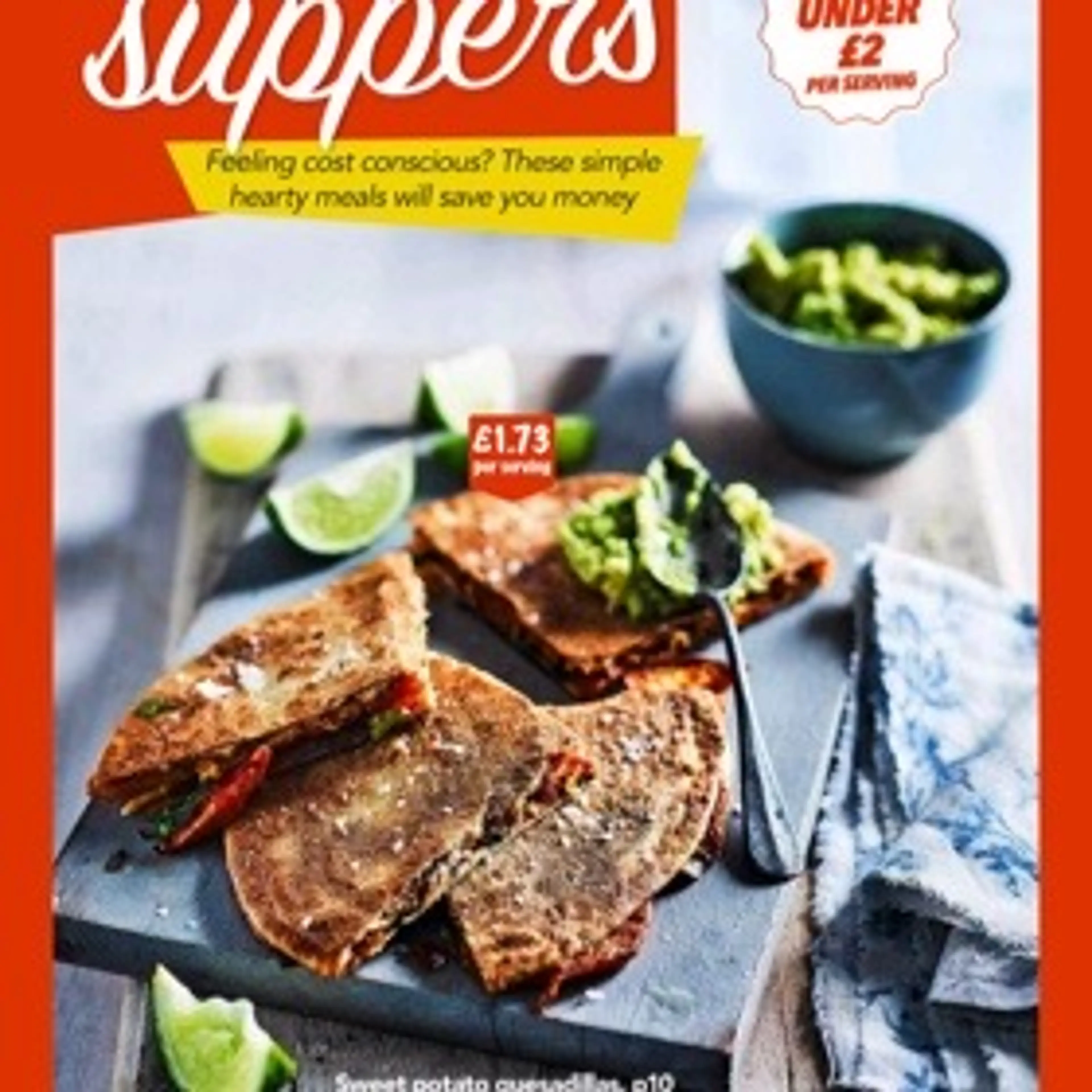 Sweet potato, peanut butter & chilli quesadillas