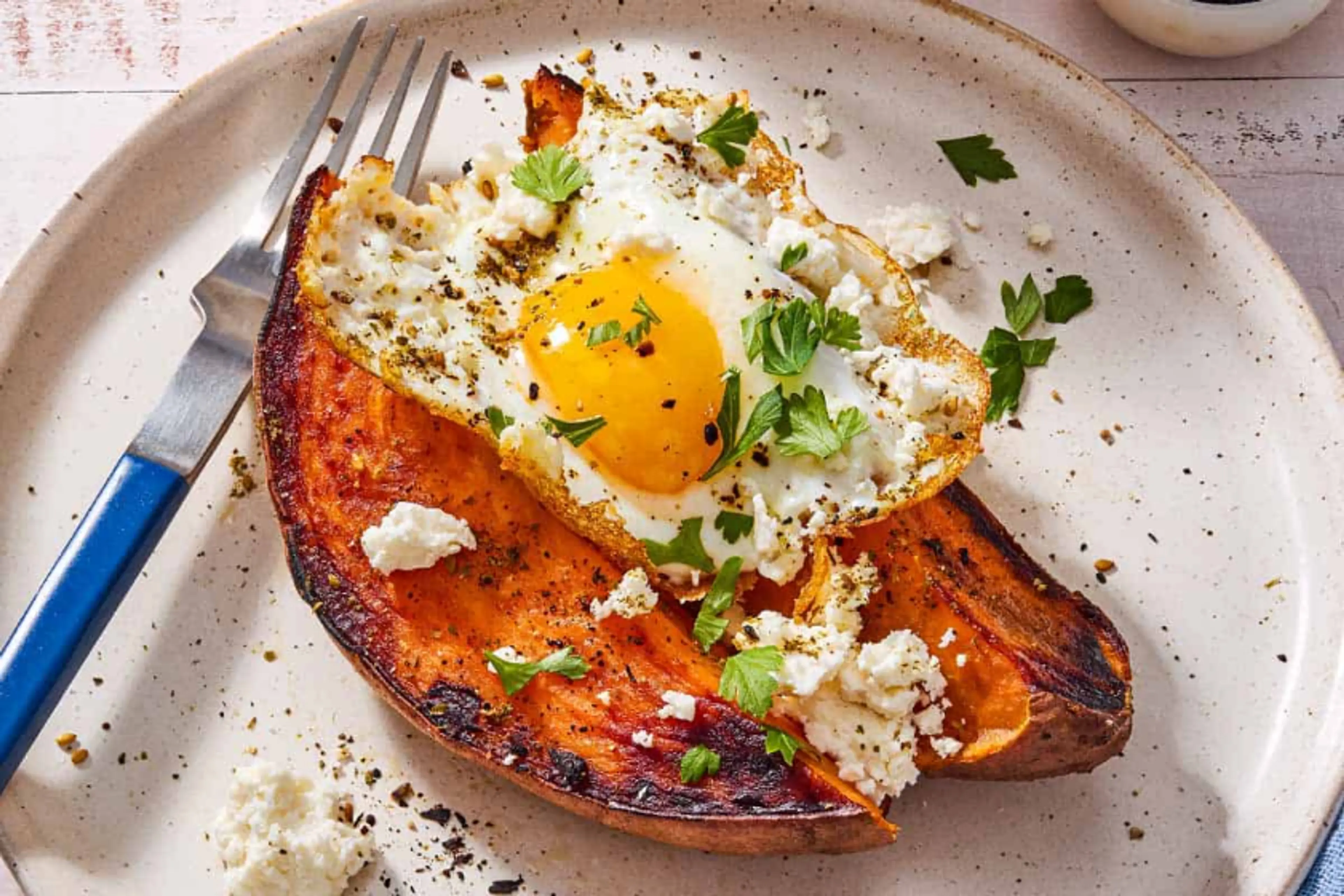 Sweet Potato Breakfast with Fried Eggs